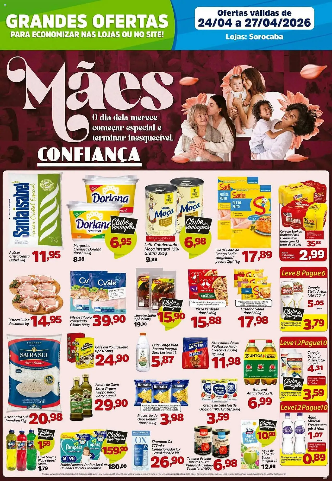 Encarte de Catálogo Confiança Supermercados 24 de abril até 27 de abril 2026 - Pagina 1