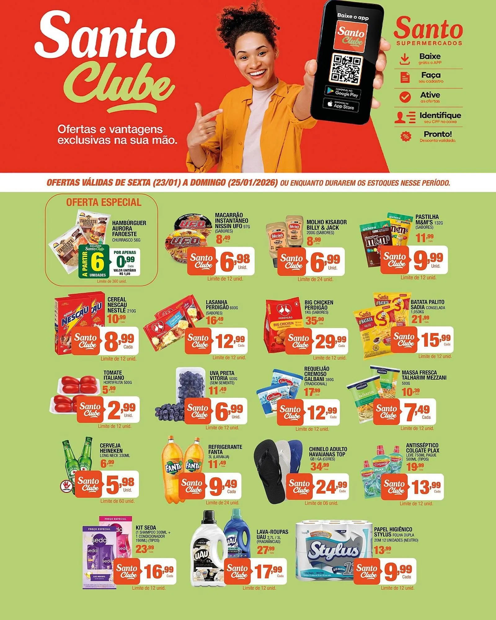 Encarte de Catálogo Santo Supermercados 23 de janeiro até 27 de janeiro 2026 - Pagina 2