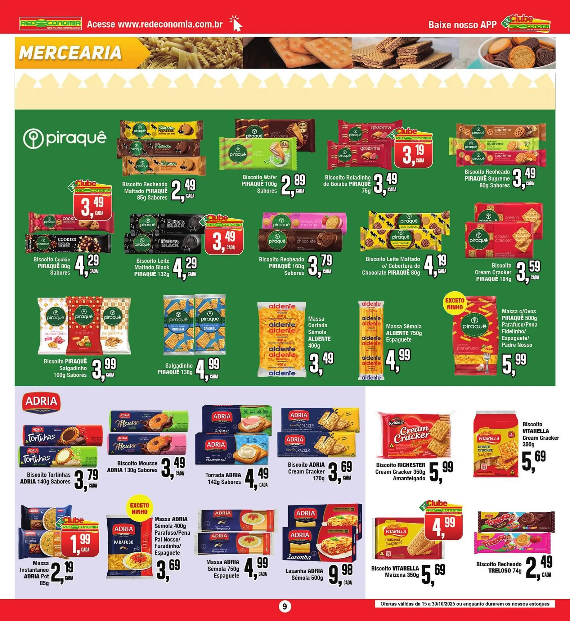 Encarte de Encarte Rede Economia 15 de outubro até 30 de outubro 2025 - Pagina 9
