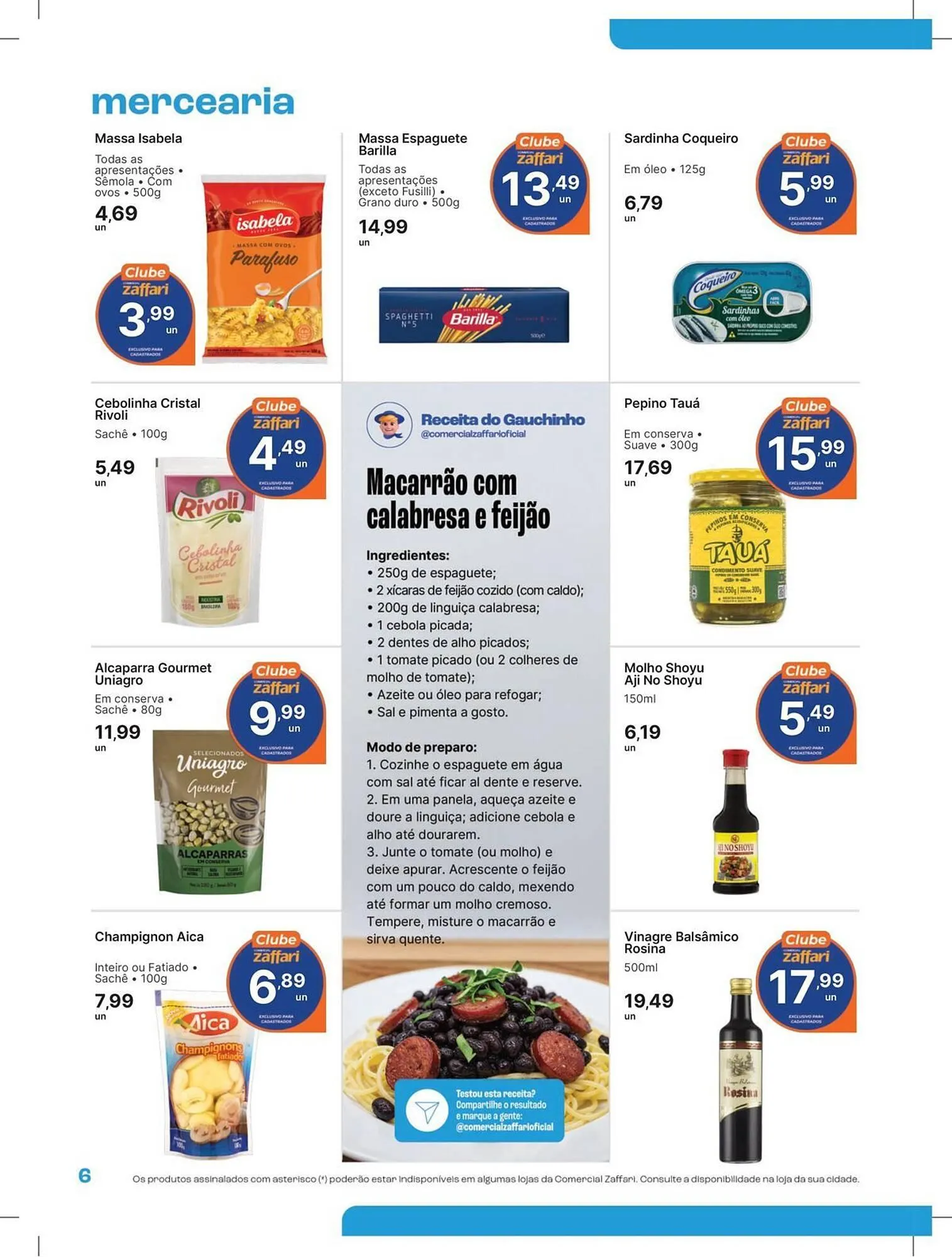 Encarte de Catálogo Comercial Zaffari 29 de agosto até 7 de setembro 2025 - Pagina 6