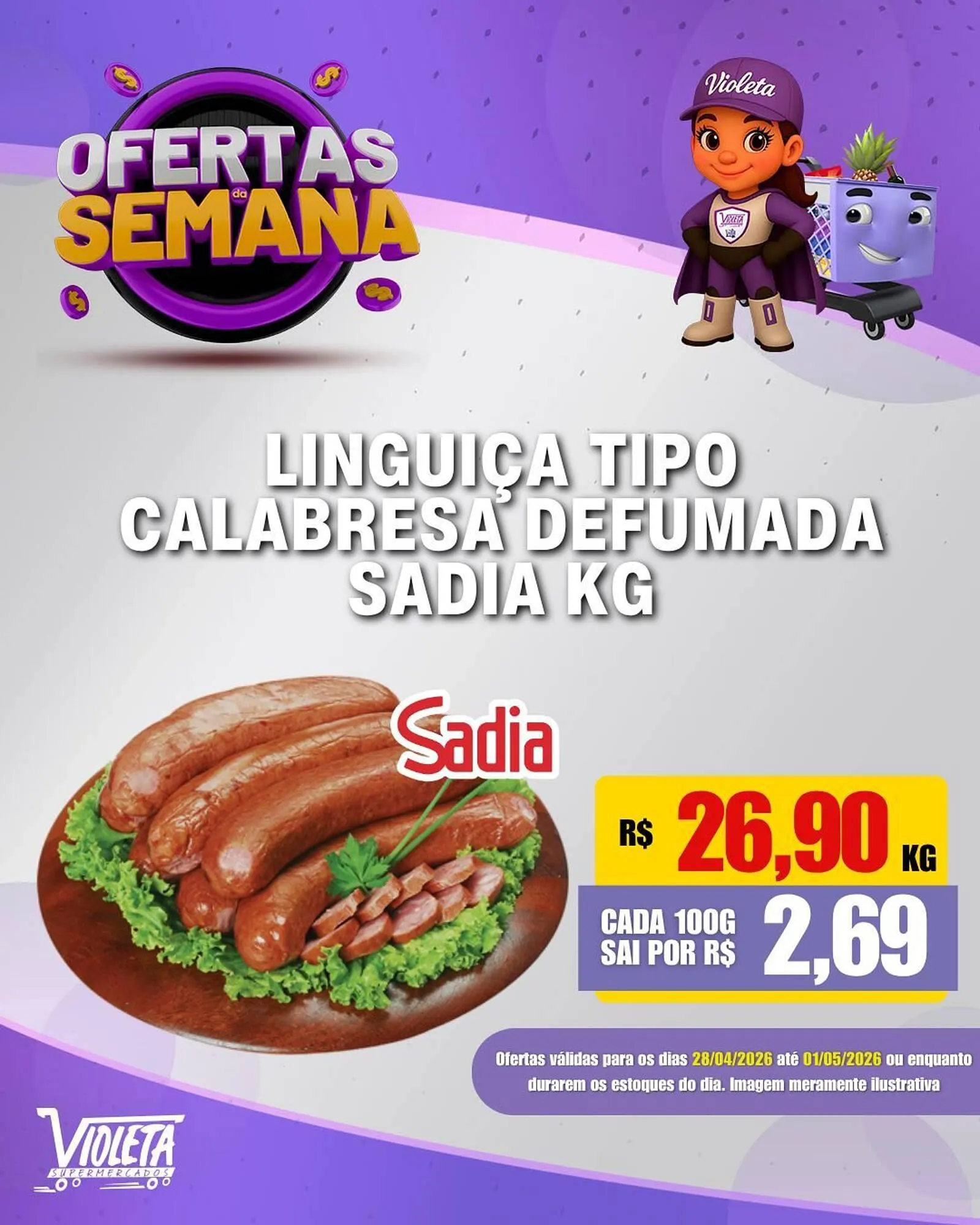 Encarte de Catálogo Violeta Supermercados 28 de abril até 1 de maio 2026 - Pagina 5