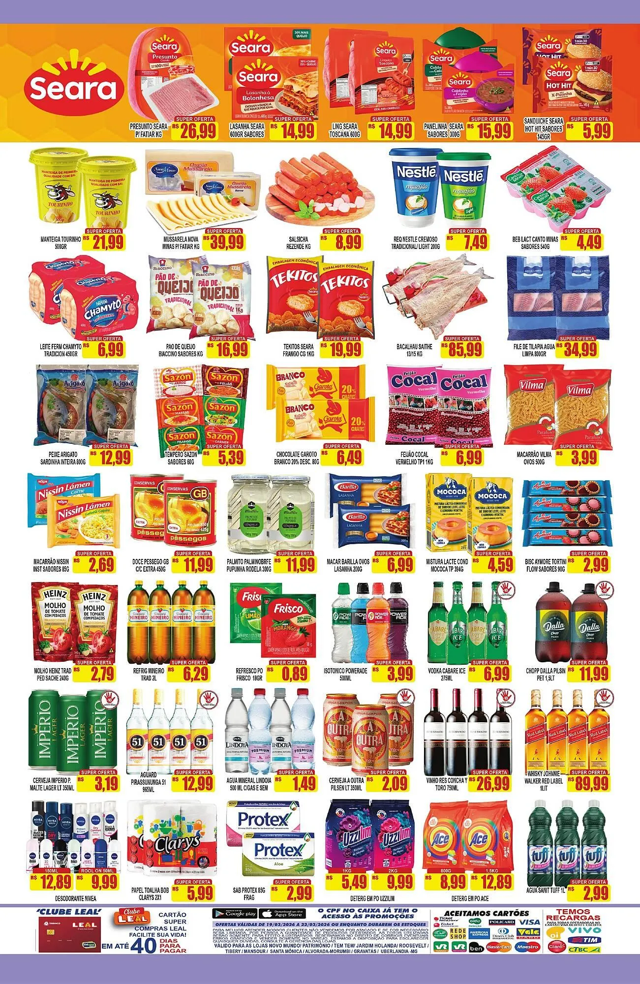 Encarte de Folheto Supermercado leal 18 de março até 22 de março 2026 - Pagina 2