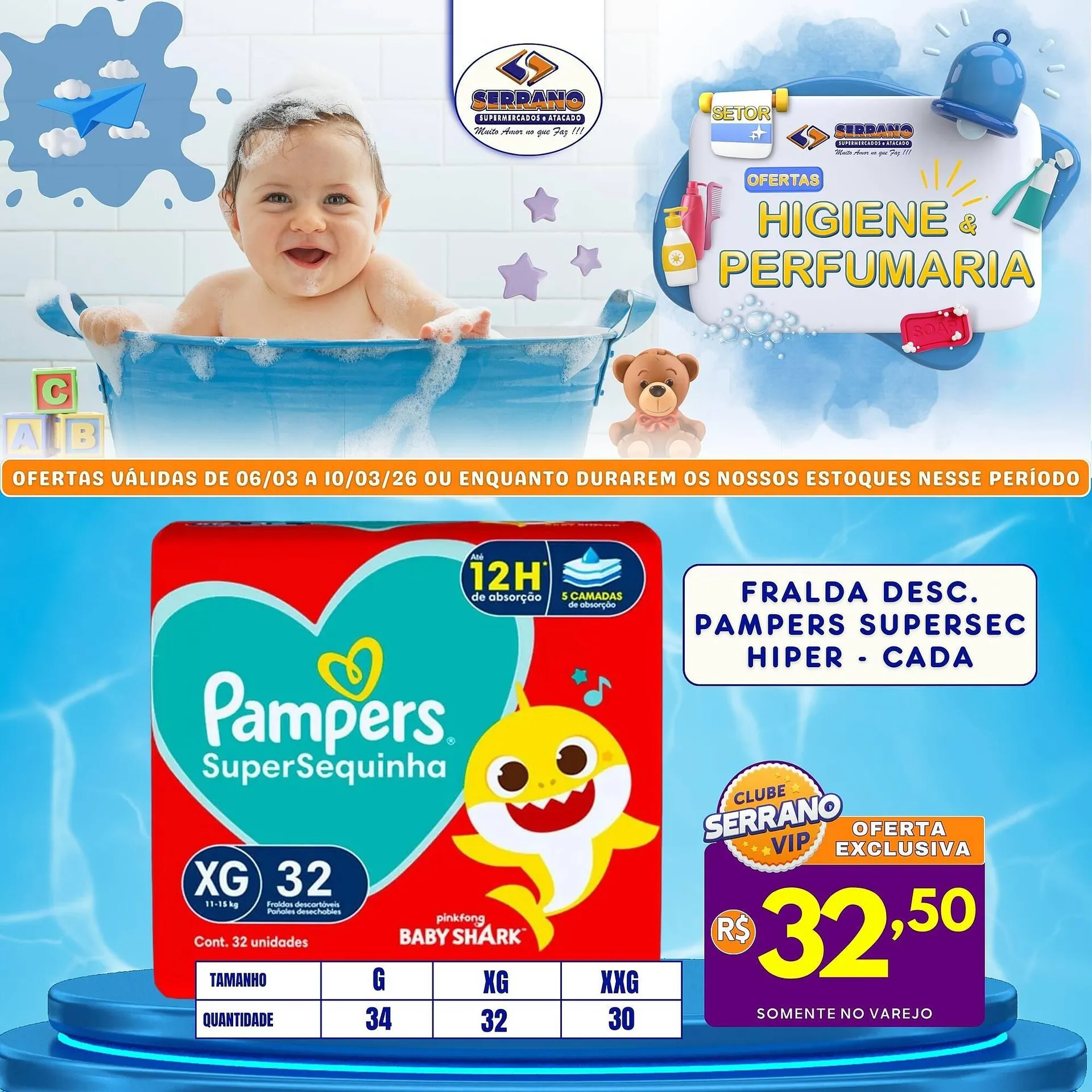 Encarte de Catálogo Serrano Supermercado 9 de março até 10 de março 2026 - Pagina 1