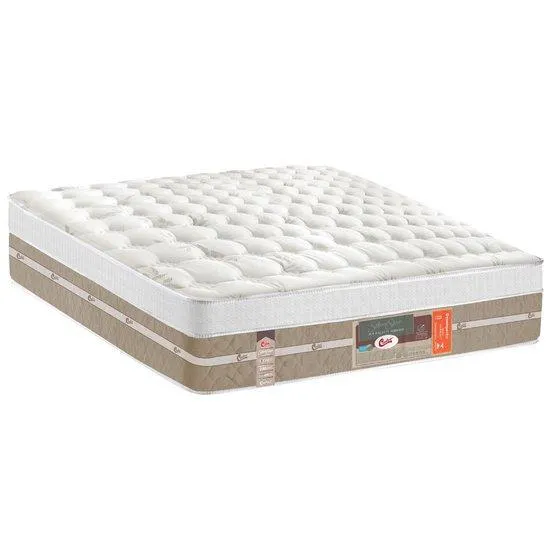 Colchão Casal Queen de Molas Pocket Castor Silver Star Air Híbrido - 158x198
