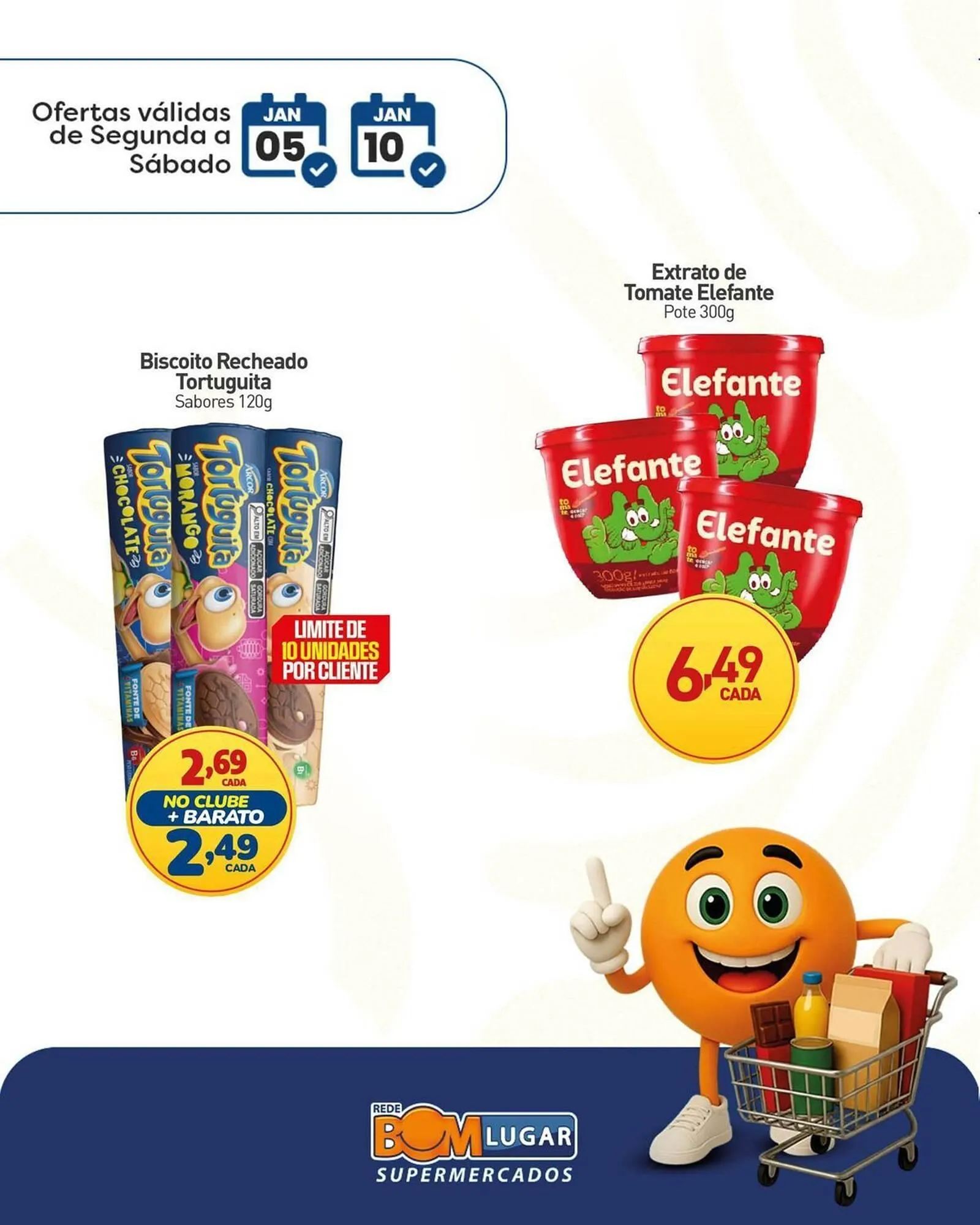 Encarte de Folheto Rede Bom Lugar 5 de janeiro até 10 de janeiro 2026 - Pagina 1