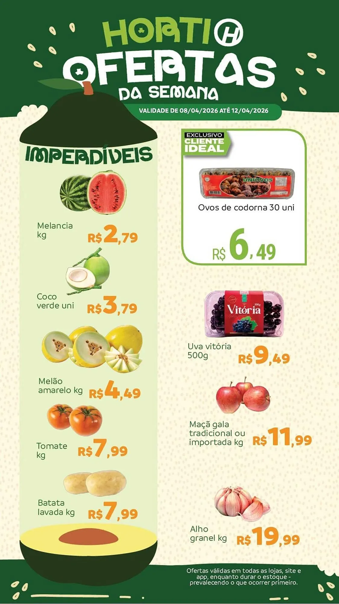 Encarte de Catálogo Hiperideal Supermercados 9 de abril até 12 de abril 2026 - Pagina 1