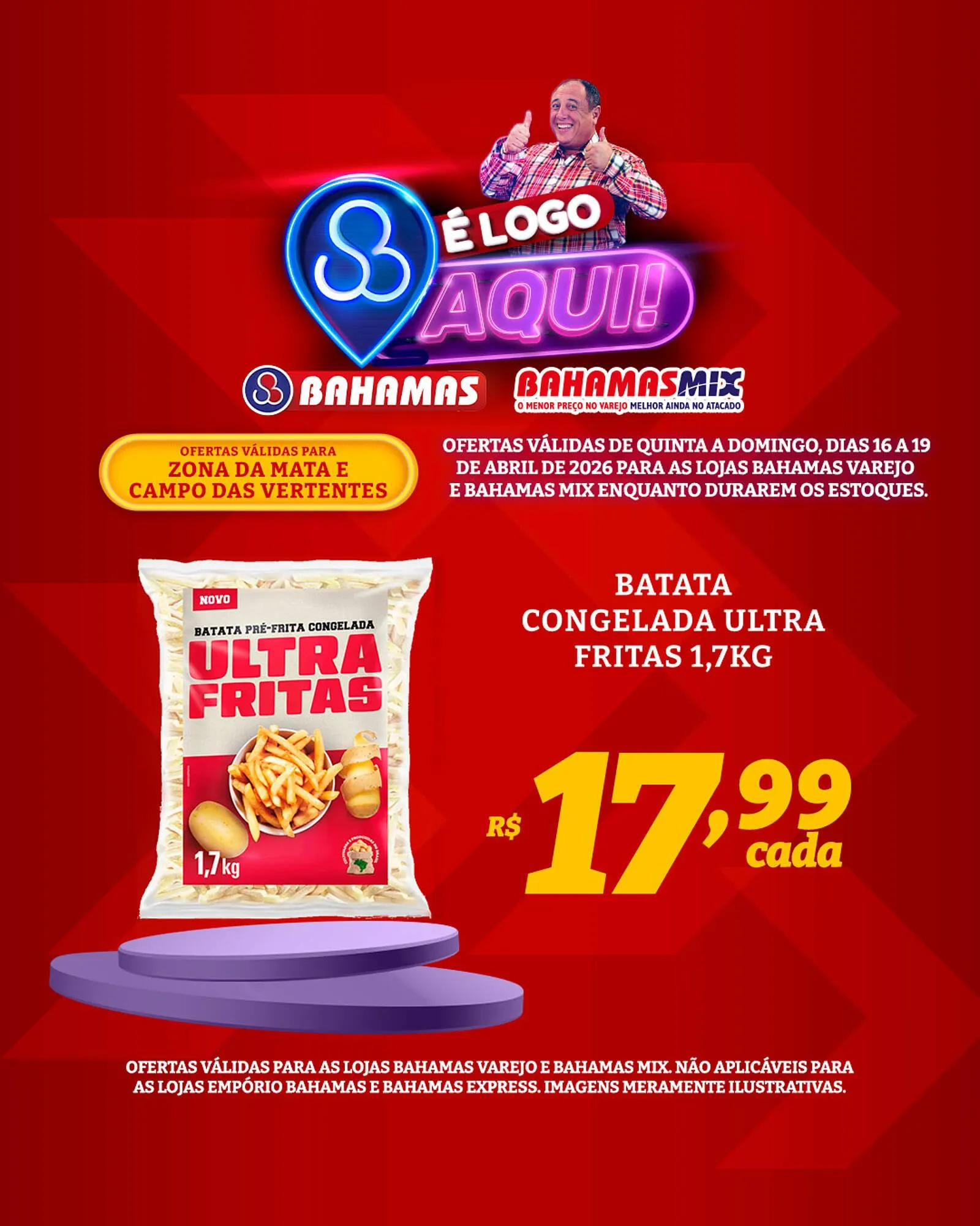 Encarte de Catálogo Bahamas Supermercados 16 de abril até 19 de abril 2026 - Pagina 3