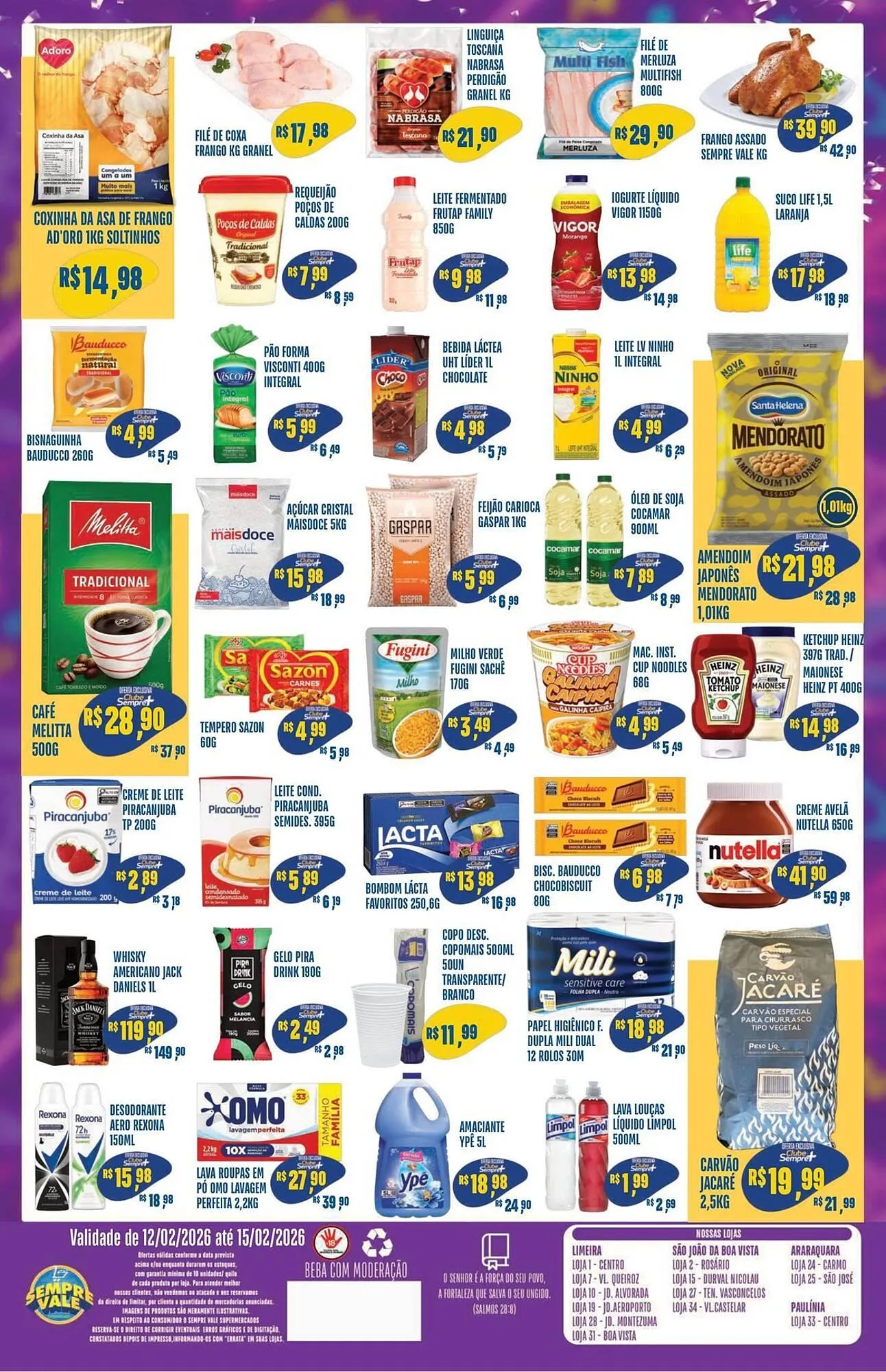 Encarte de Catálogo Sempre Vale Supermercados 12 de fevereiro até 15 de fevereiro 2026 - Pagina 2
