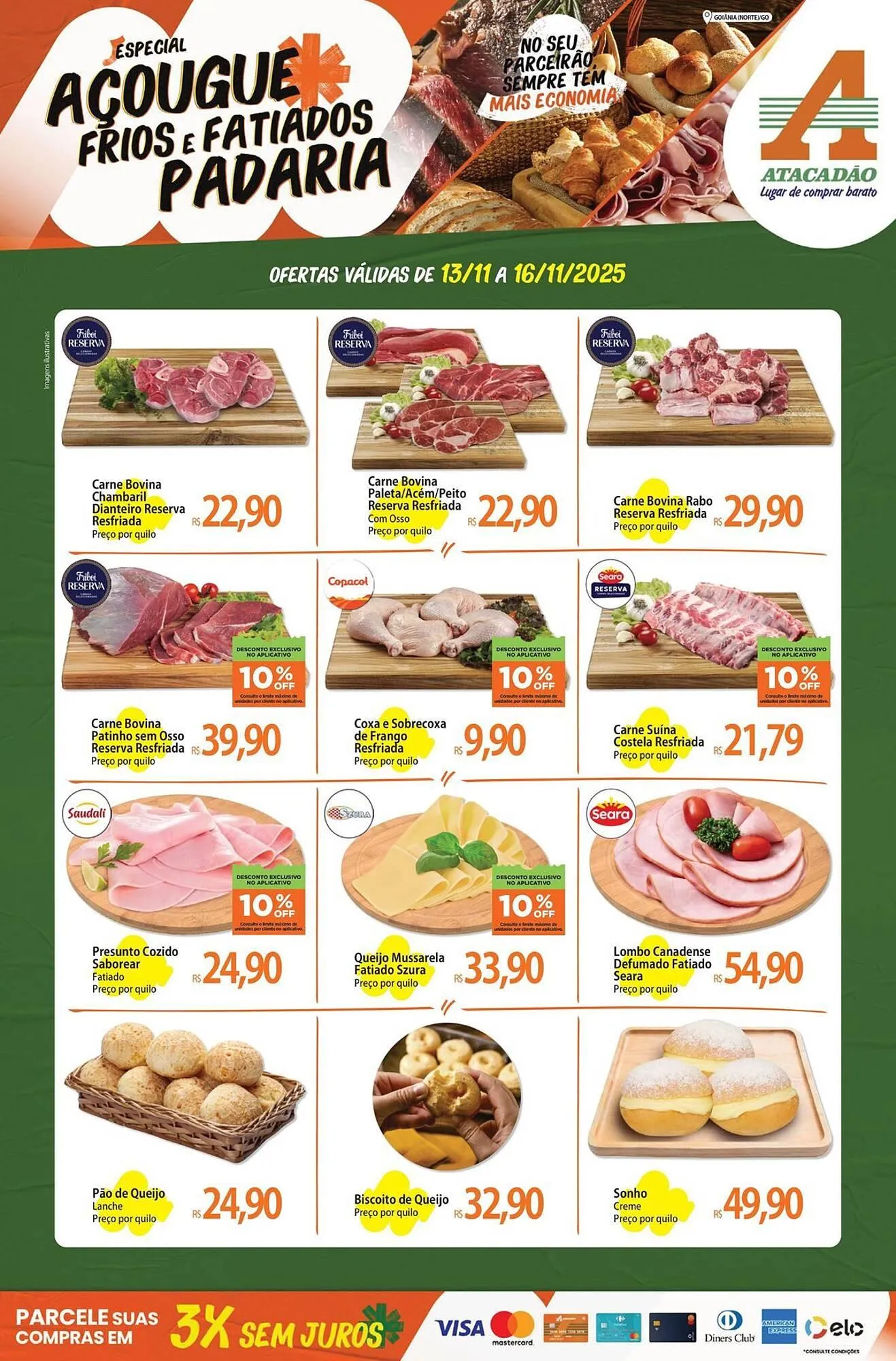 Encarte de Folheto Atacadão 13 de novembro até 16 de novembro 2025 - Pagina 1