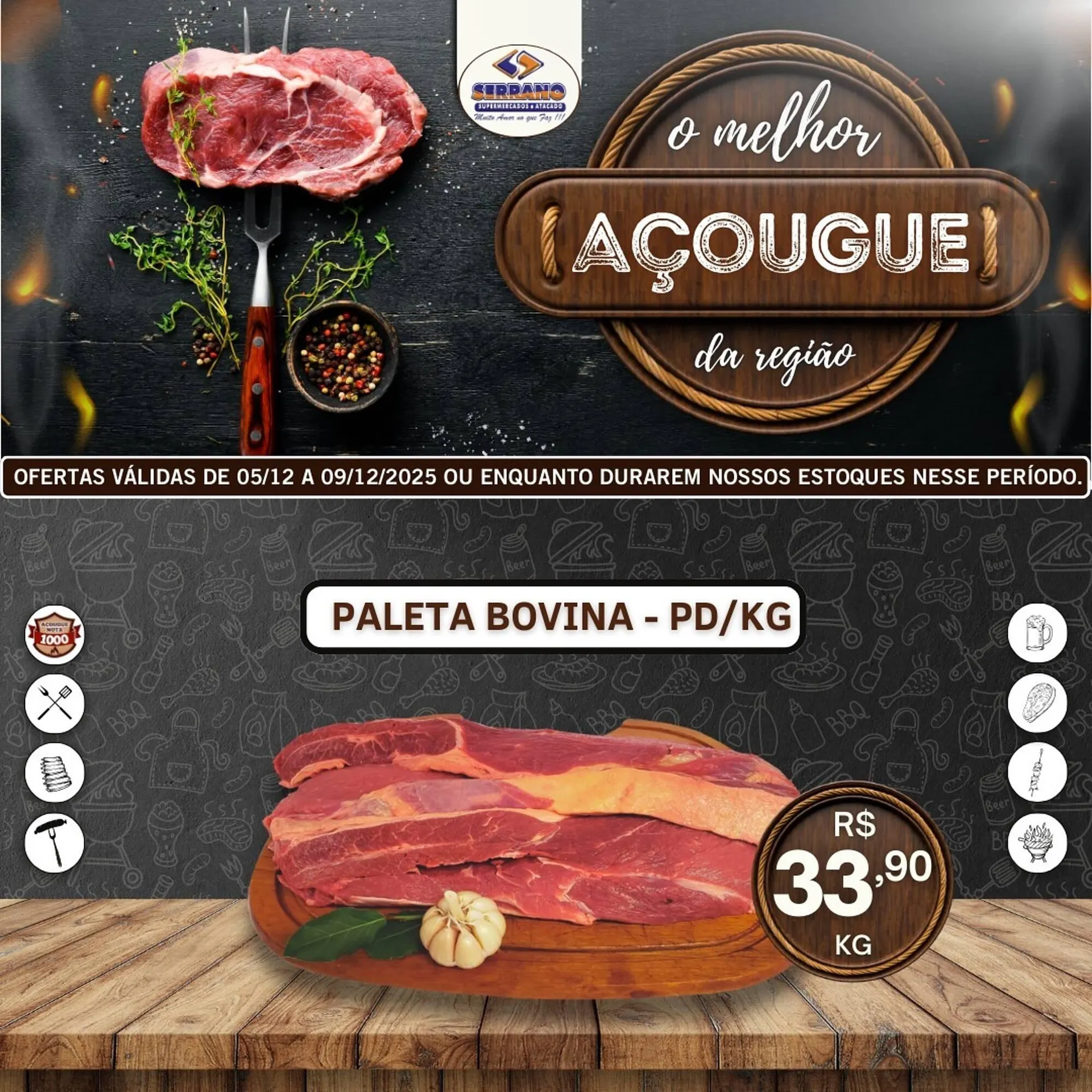 Encarte de Catálogo Serrano Supermercado 6 de dezembro até 9 de dezembro 2025 - Pagina 1