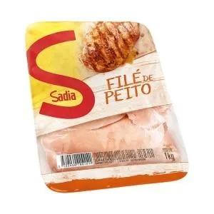 Filé de Peito de Frango Congelado Sadia Bandeja1kg