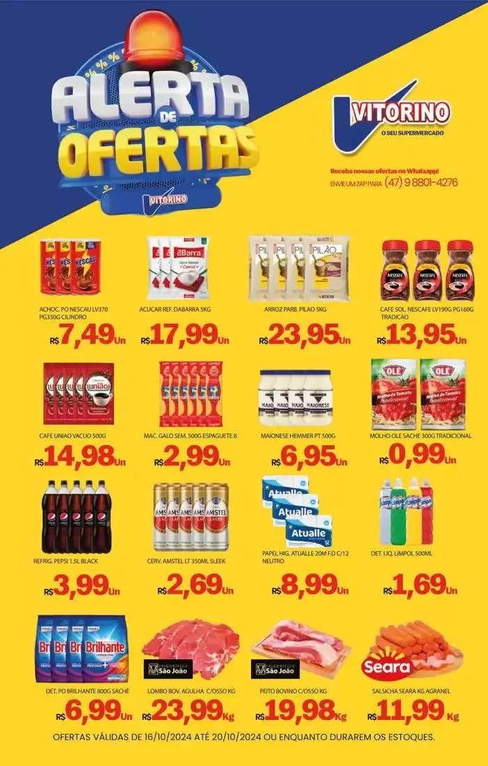 Encarte de Alerta de Ofertas 16 de outubro até 20 de outubro 2024 - Pagina 1