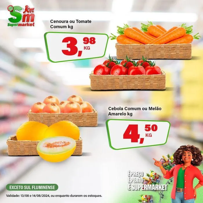 Encarte de Oferta Rede Supermarket 13 de agosto até 14 de agosto 2024 - Pagina 1