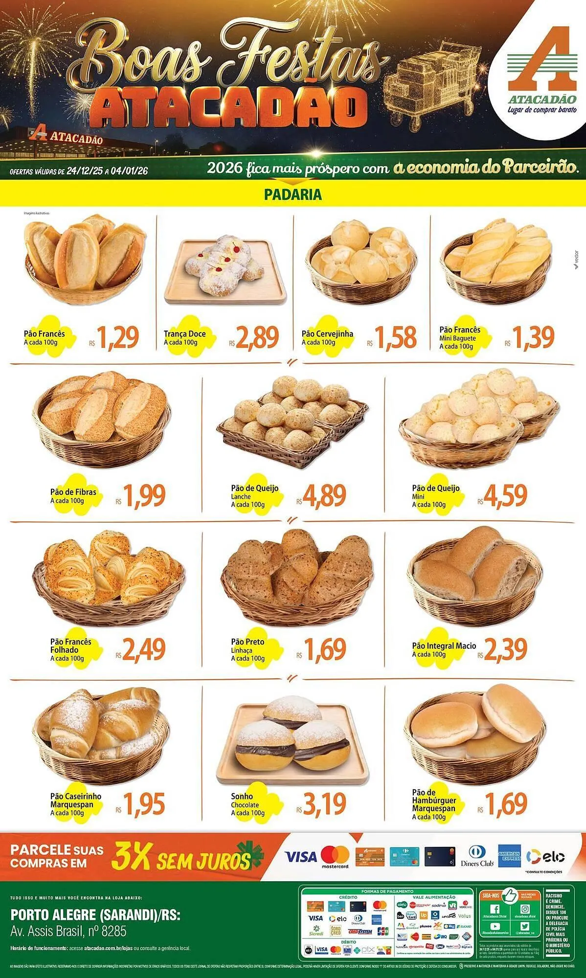 Encarte de Folheto Atacadão 26 de dezembro até 4 de janeiro 2026 - Pagina 1