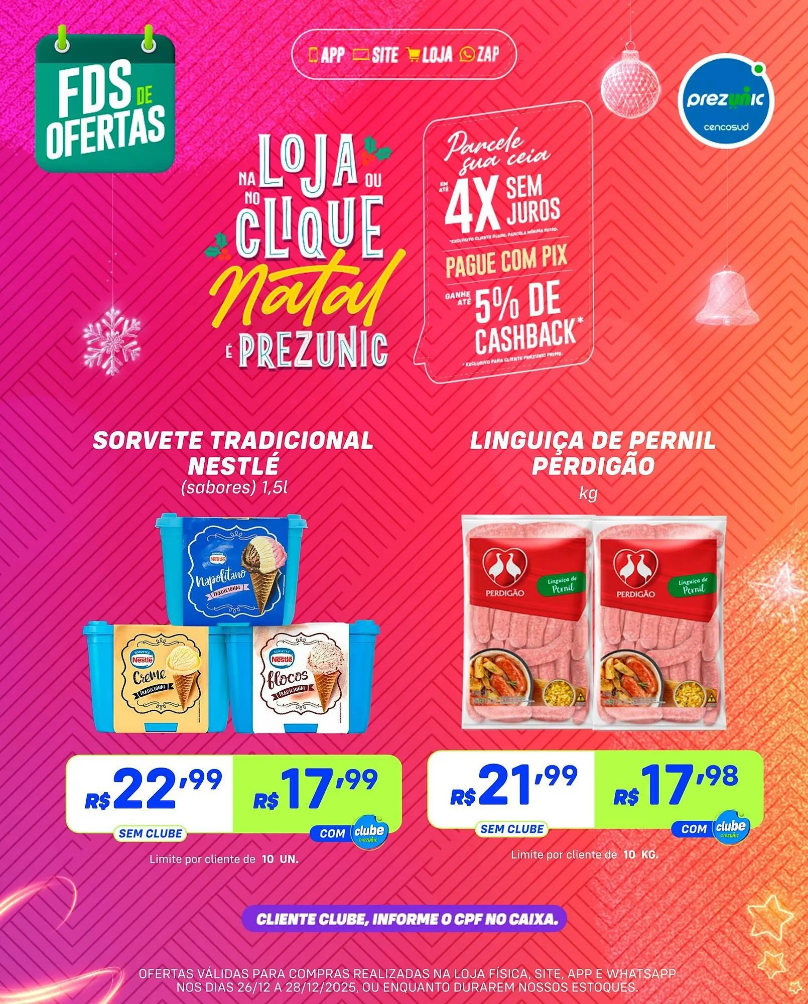 Encarte de Encarte Prezunic 26 de dezembro até 28 de dezembro 2025 - Pagina 5