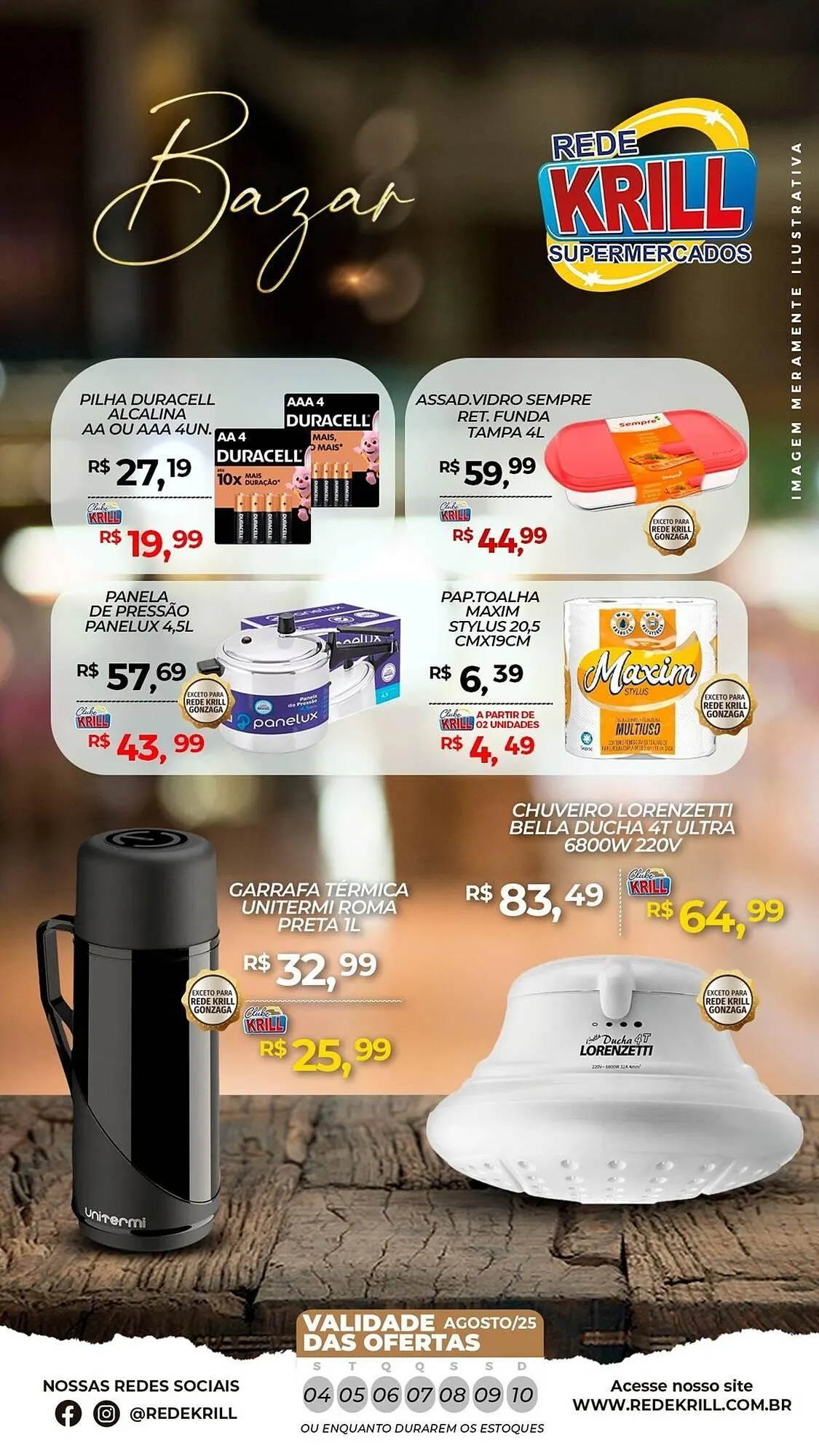 Encarte de Catálogo Rede Krill 4 de agosto até 10 de agosto 2025 - Pagina 1