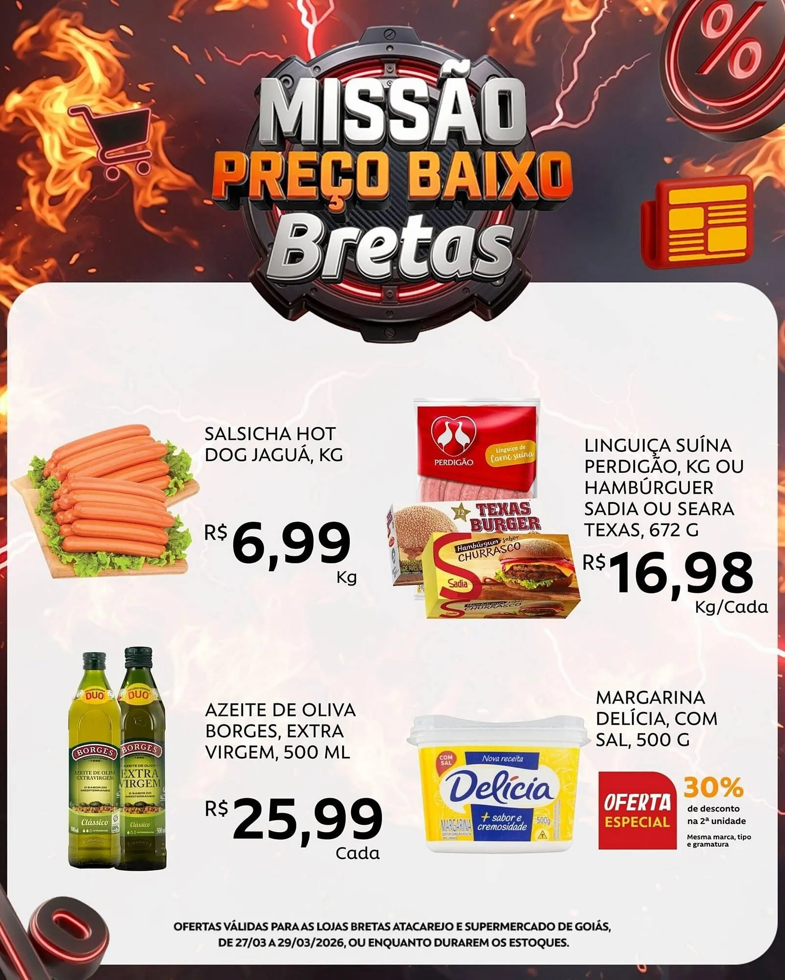 Encarte de Catálogo Supermercados Bretas 27 de março até 29 de março 2026 - Pagina 1