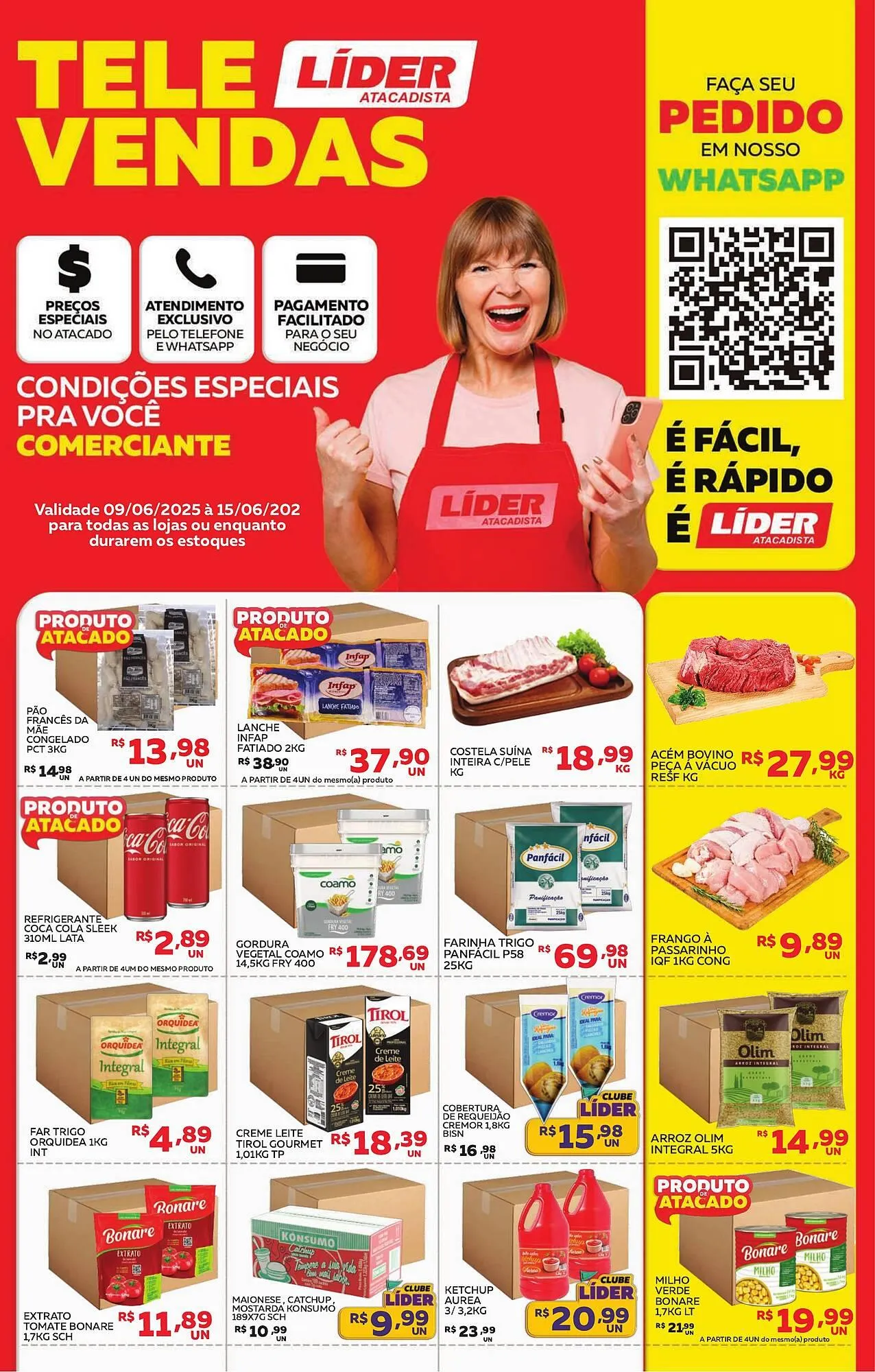 Encarte de Catálogo Lider Atacadista 9 de junho até 15 de junho 2025 - Pagina 1