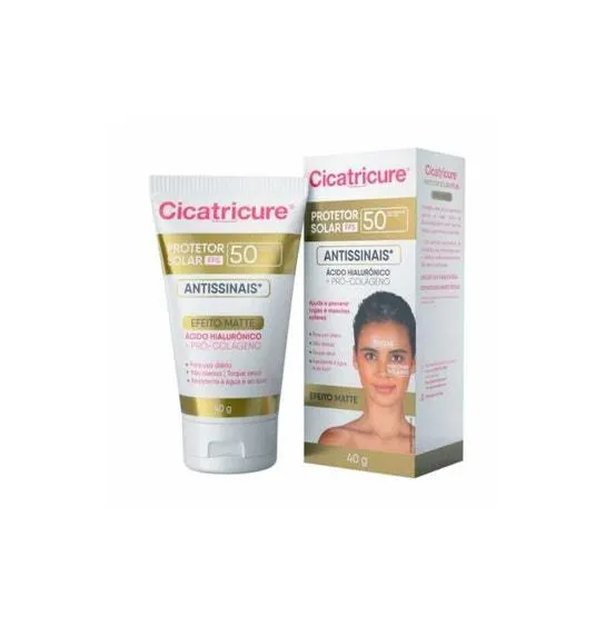Protetor Solar Facial Cicatricure Antissinais Fps 50 40gr