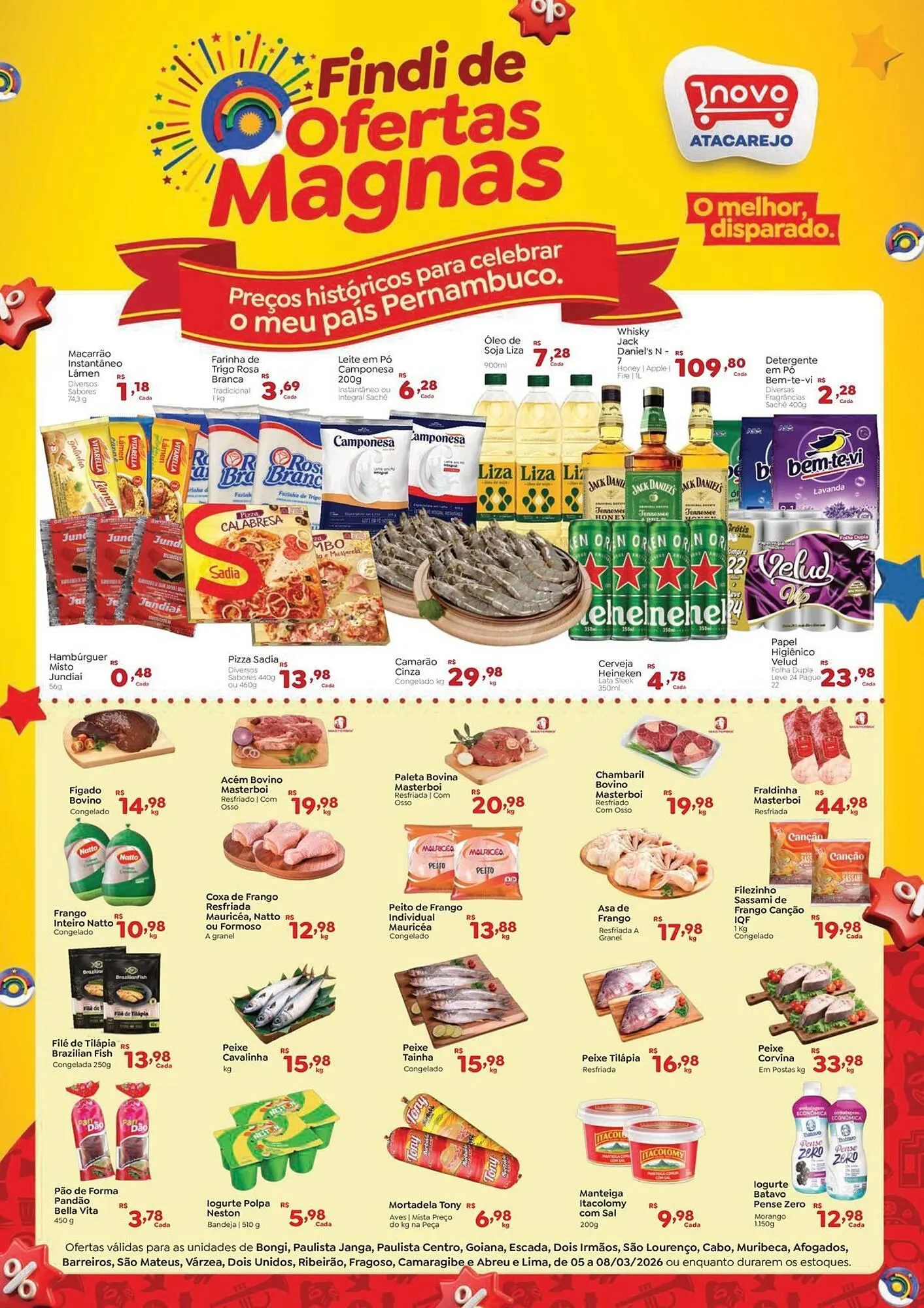 Encarte de Folheto Novo Atacarejo 5 de março até 8 de março 2026 - Pagina 1