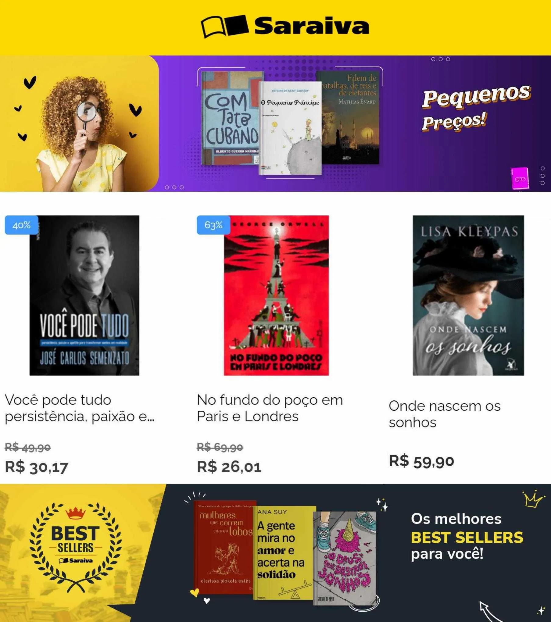 Livraria Saraiva Folheto - 1