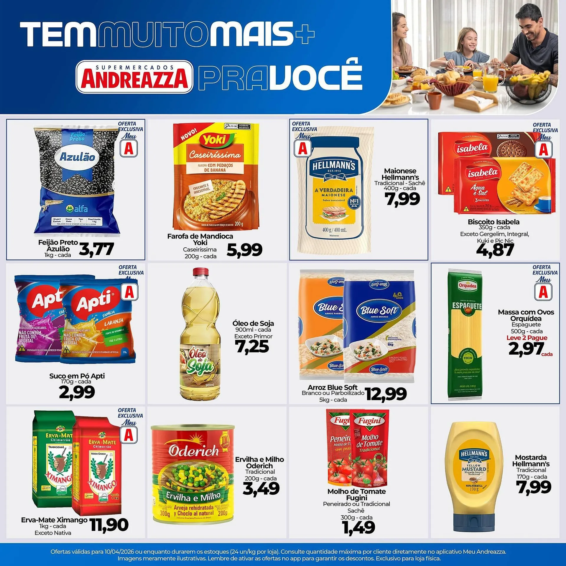 Encarte de Catálogo Supermercados Andreazza 10 de abril até 10 de abril 2026 - Pagina 1
