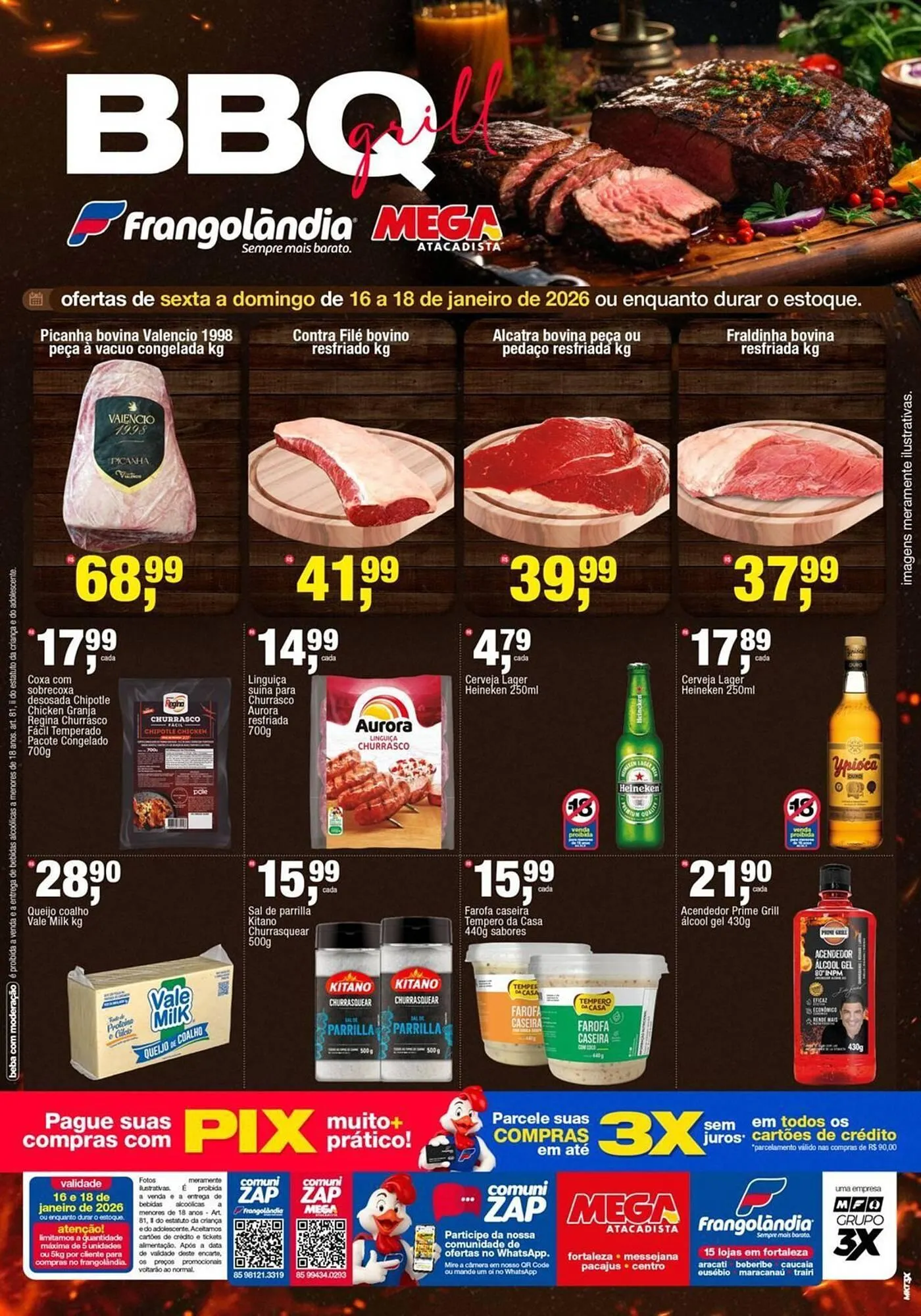 Encarte de Encarte Frangolândia 16 de janeiro até 18 de janeiro 2026 - Pagina 1