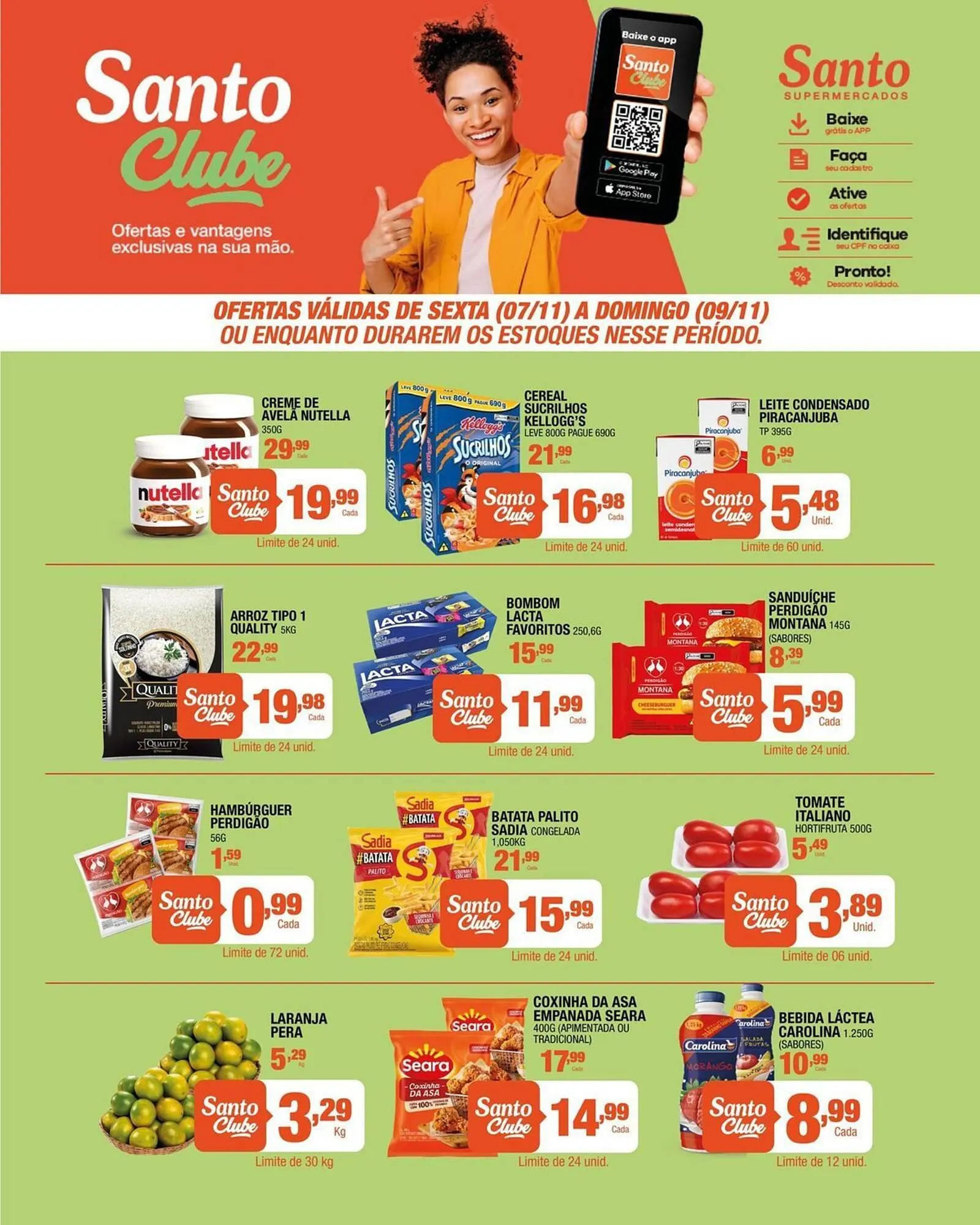 Encarte de Catálogo Santo Supermercados 7 de novembro até 9 de novembro 2025 - Pagina 1