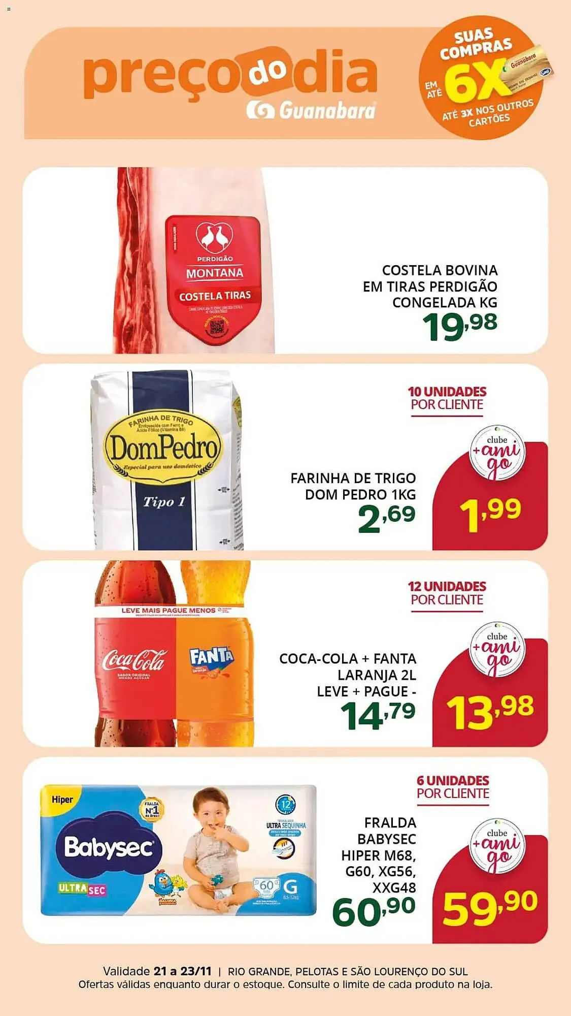 Encarte de Encarte Supermercados Guanabara 21 de novembro até 23 de novembro 2025 - Pagina 1