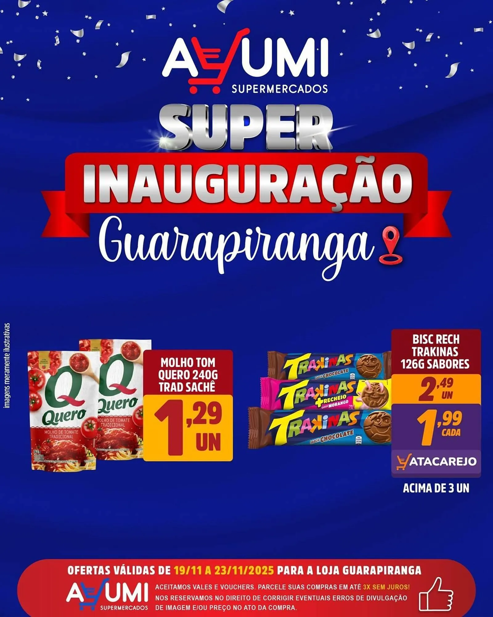 Encarte de Folheto Ayumi Supermercados 19 de novembro até 23 de novembro 2025 - Pagina 1