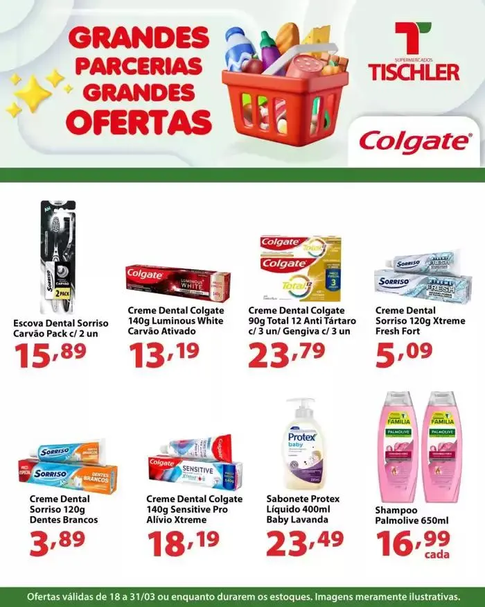 Encarte de Encarte Supermercados Tischler 18 de março até 31 de março 2025 - Pagina 1