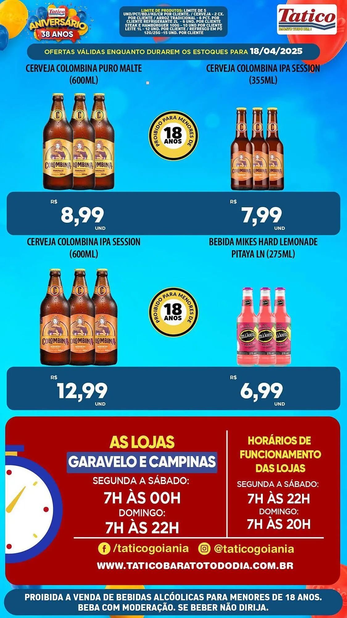 Encarte de Catálogo Tatico 18 de abril até 21 de abril 2025 - Pagina 38