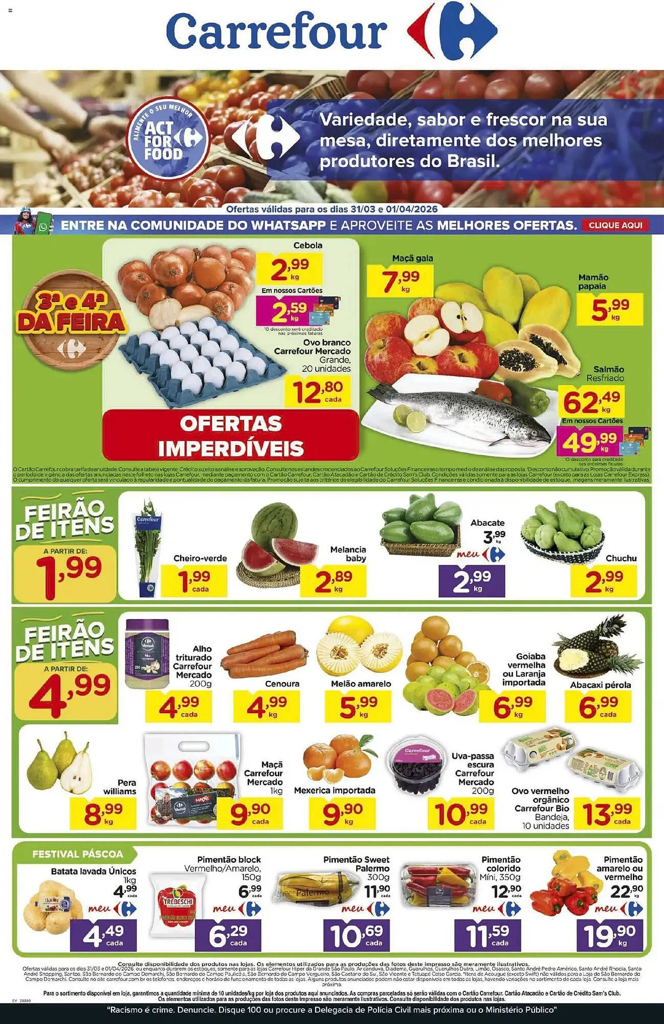 Encarte de Folheto Carrefour 31 de março até 1 de abril 2026 - Pagina 1