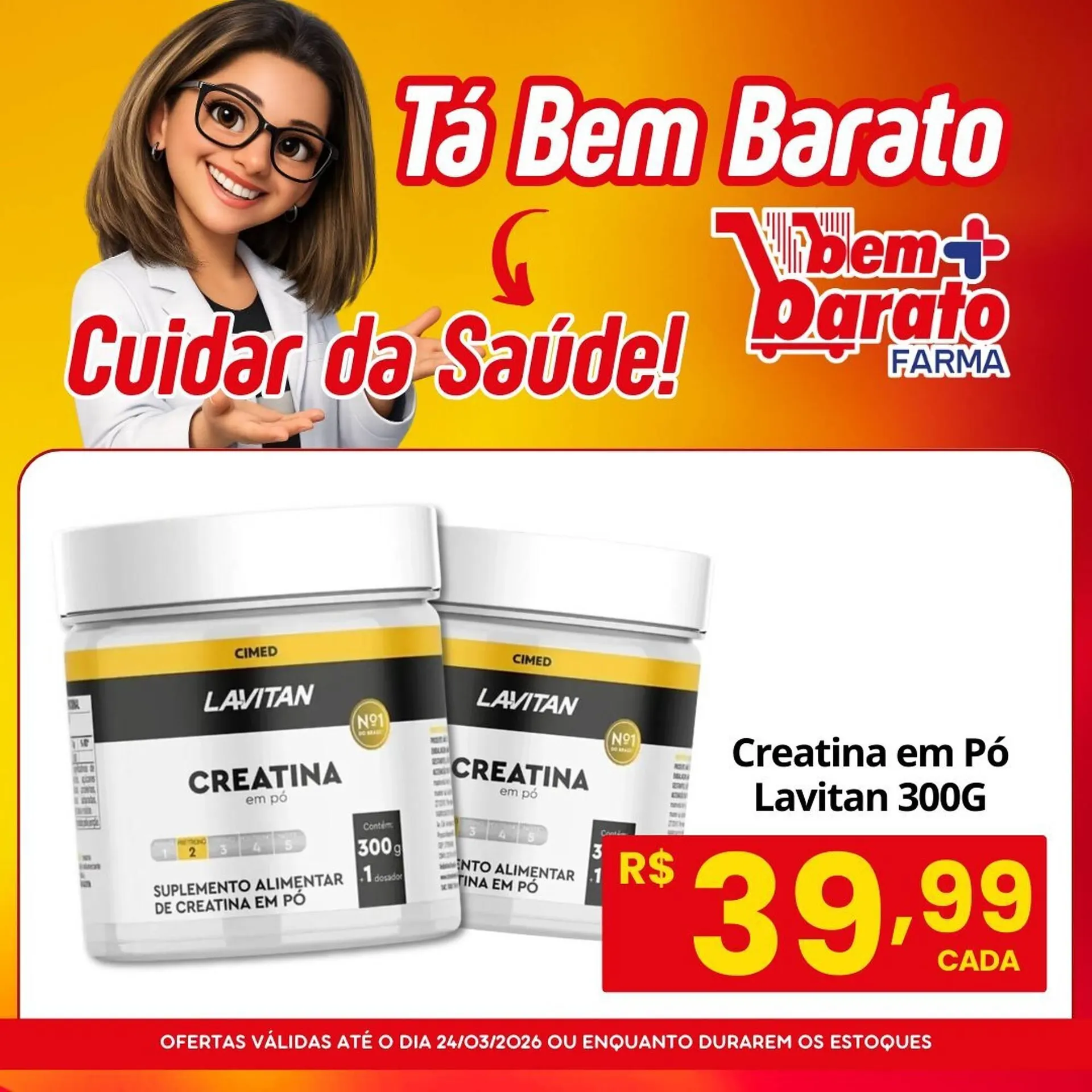 Encarte de Catálogo Supermercado Bem Barato 22 de março até 24 de março 2026 - Pagina 4