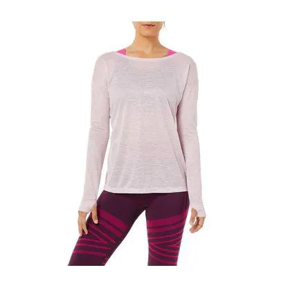 Camiseta de Manga Longa ASICS Open Back - Feminina - Rosa