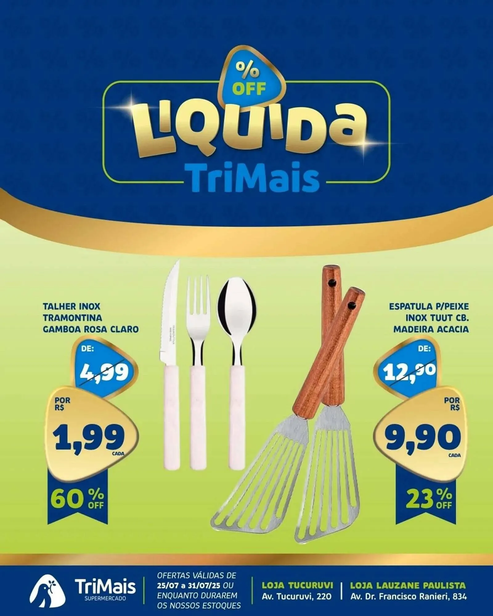 Encarte de Catálogo Trimais Supermercado 24 de julho até 31 de julho 2025 - Pagina 1