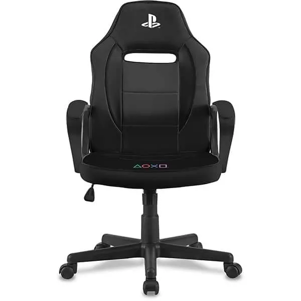 Cadeira Gamer PlayStation, com encosto reclinável e ajuste de altura, Preta, PPF, XL-3319, Playstation - CX 1 UN