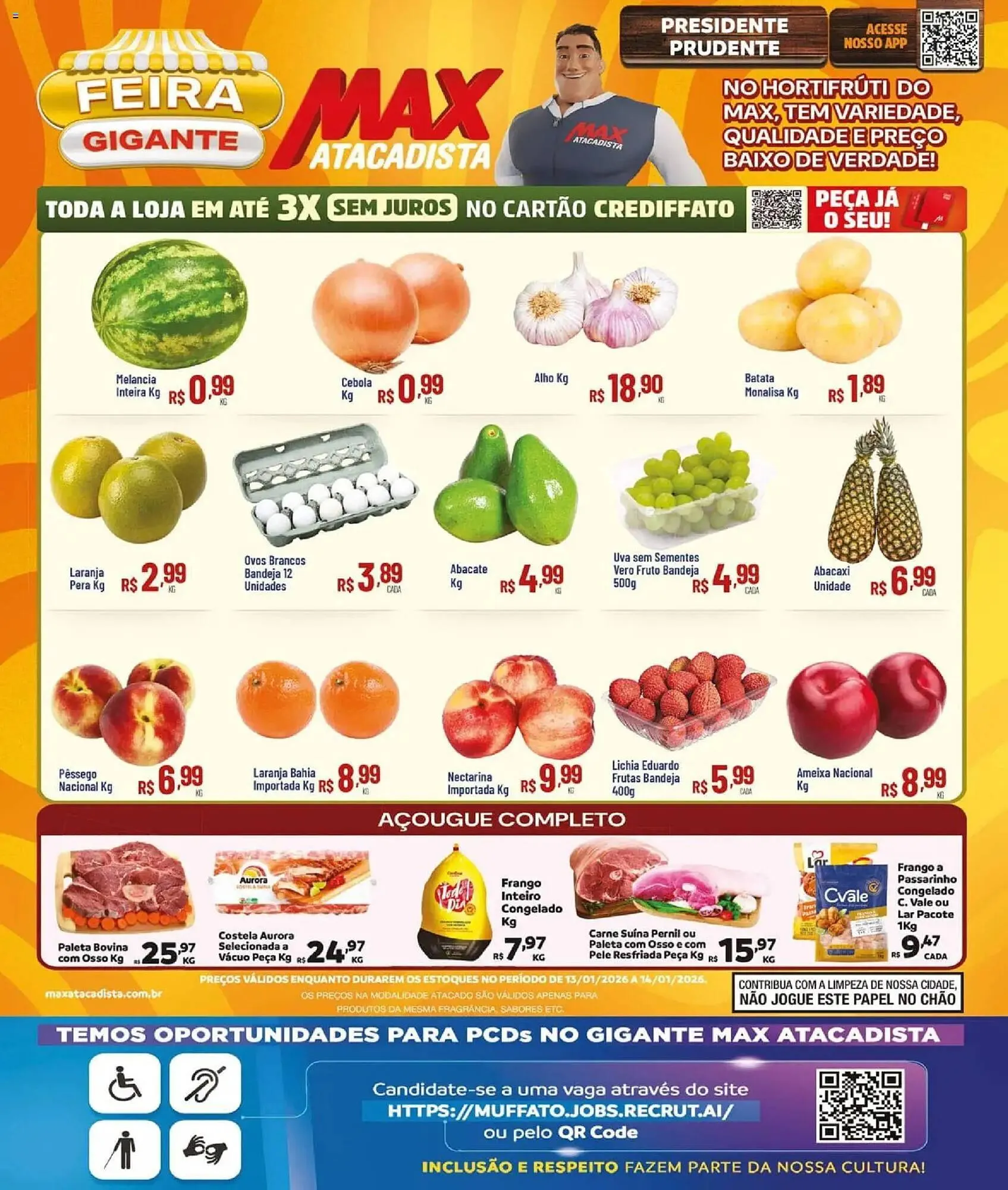 Encarte de Encarte Max Atacadista 13 de janeiro até 14 de janeiro 2026 - Pagina 1