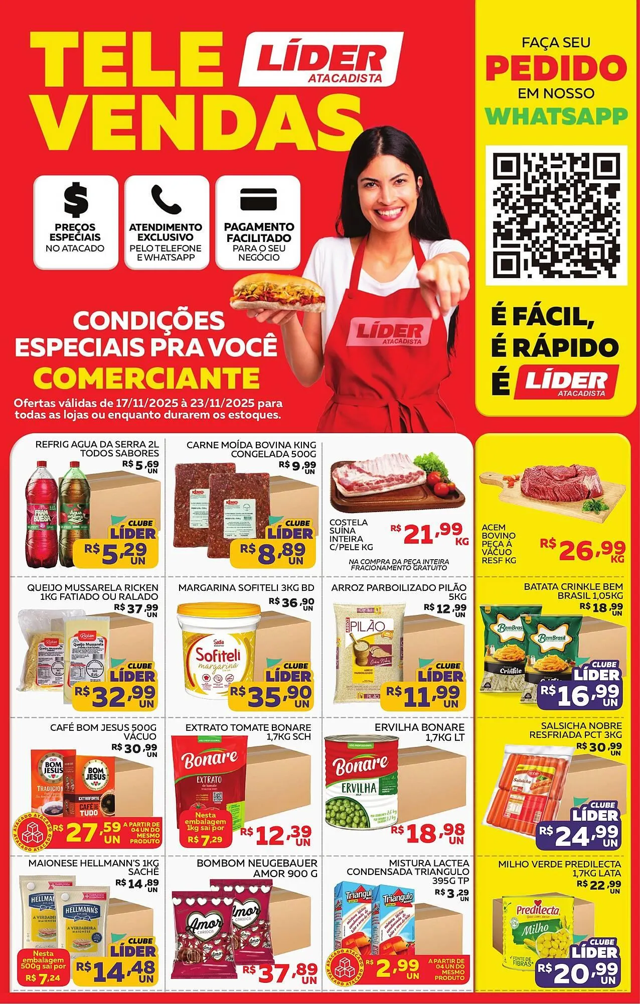 Encarte de Encarte Lider Atacadista 17 de novembro até 23 de novembro 2025 - Pagina 1