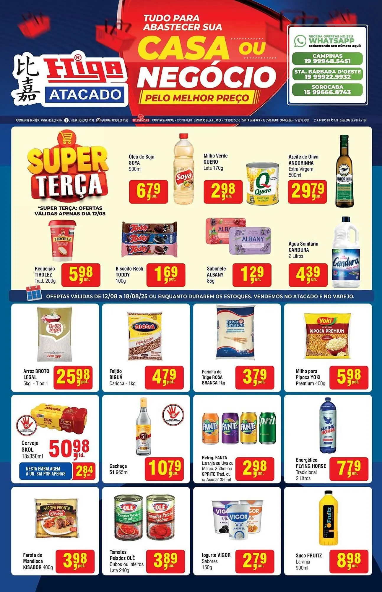 Encarte de Catálogo Higa Atacado 12 de agosto até 18 de agosto 2025 - Pagina 1
