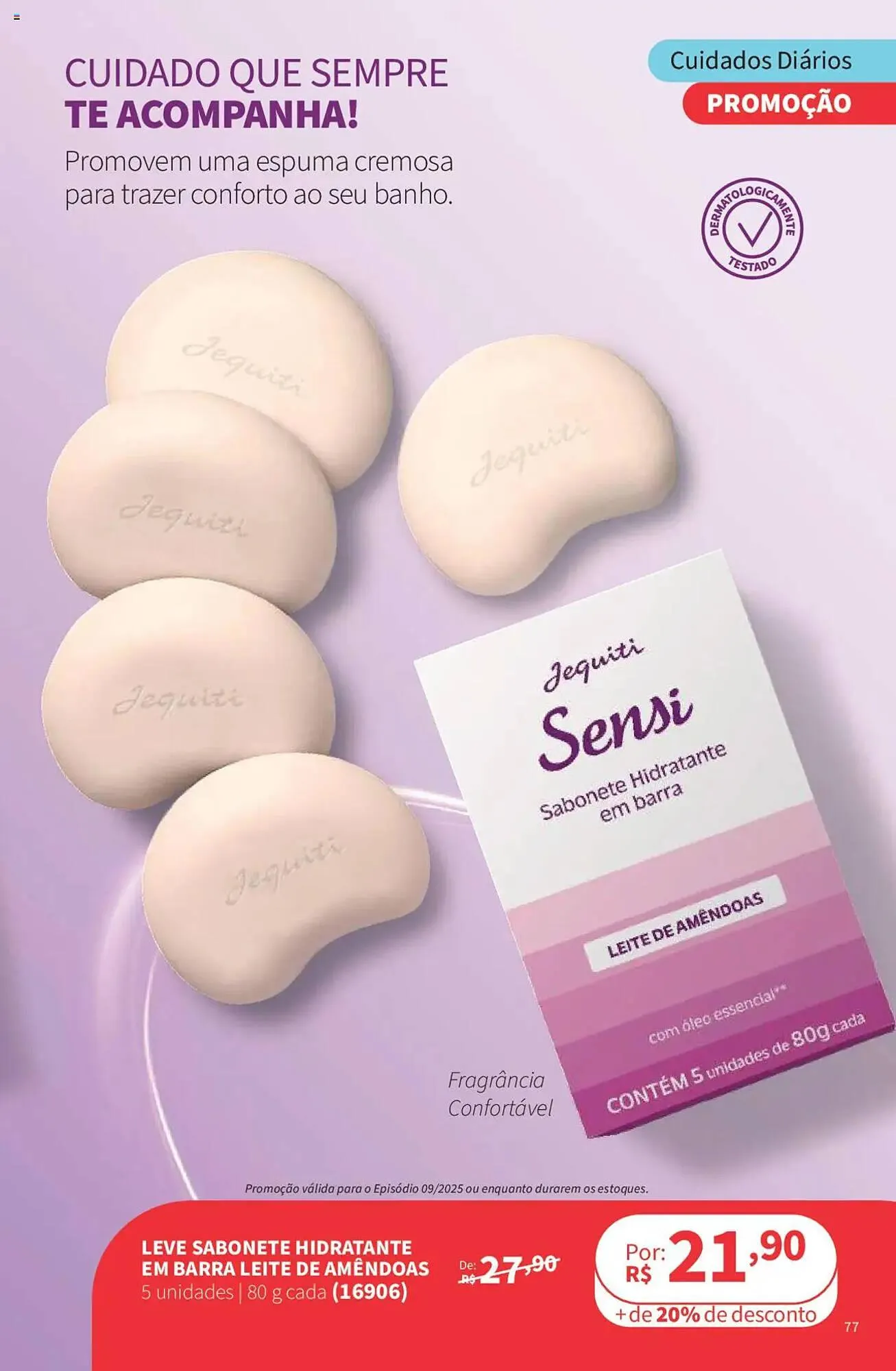 Encarte de Catálogo Jequiti 19 de junho até 17 de julho 2025 - Pagina 77