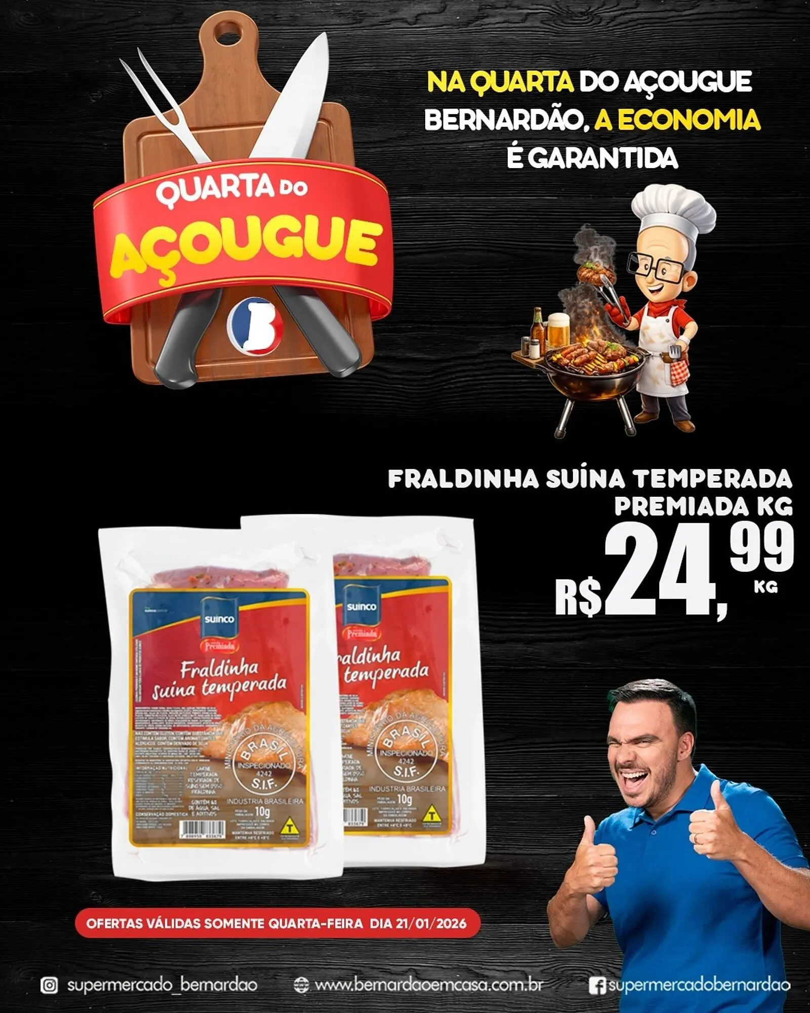 Encarte de Catálogo Supermercado Bernardão 21 de janeiro até 21 de janeiro 2026 - Pagina 1