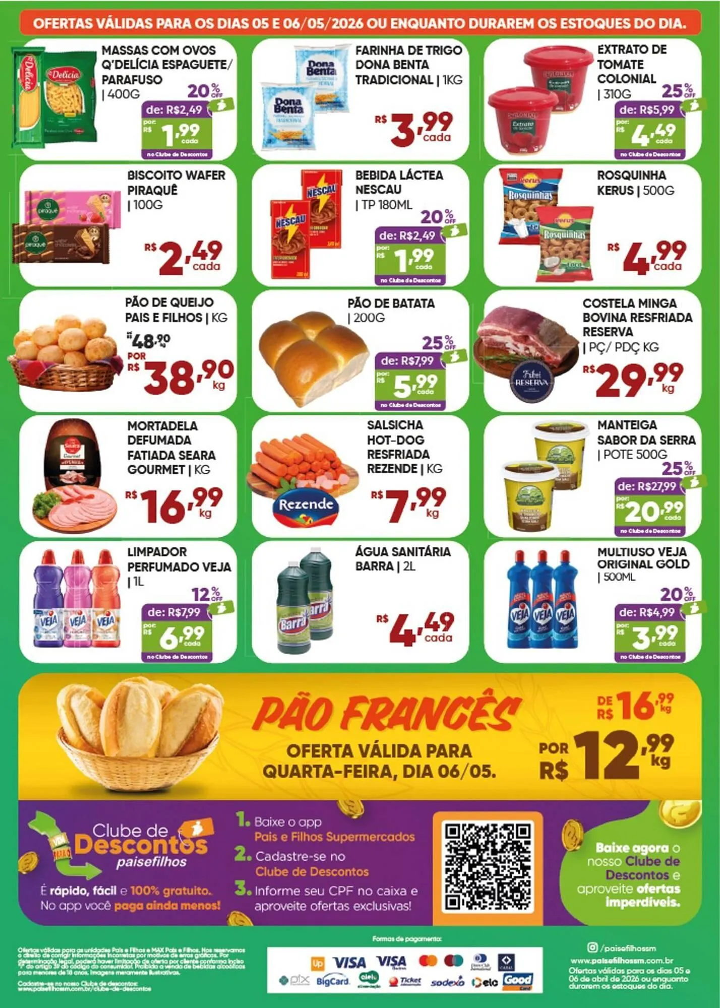 Encarte de Catálogo Pais e Filhos Supermercados 5 de maio até 6 de maio 2026 - Pagina 2