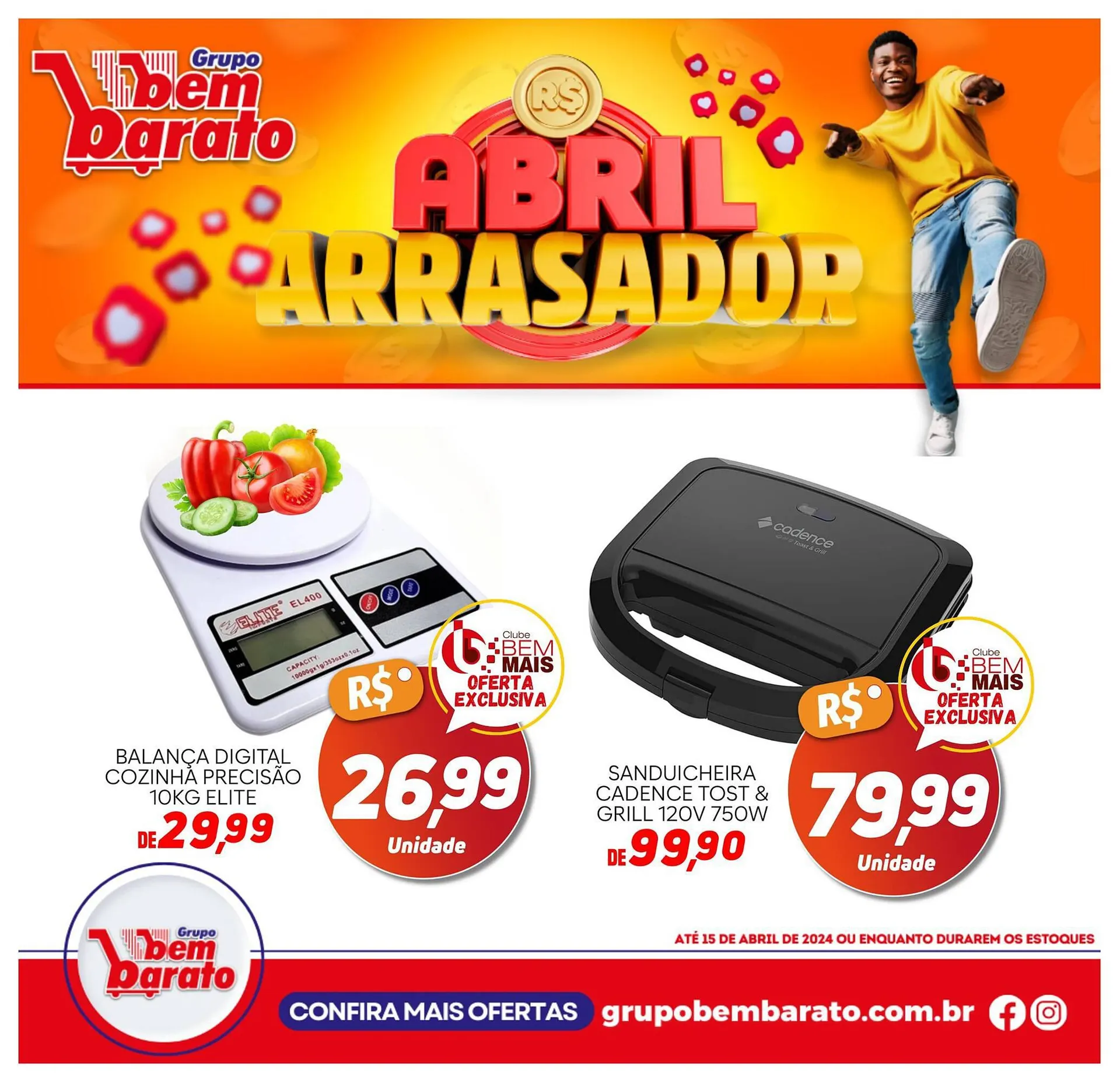 Encarte de Catálogo Supermercado Bem Barato 15 de abril até 15 de abril 2024 - Pagina 4