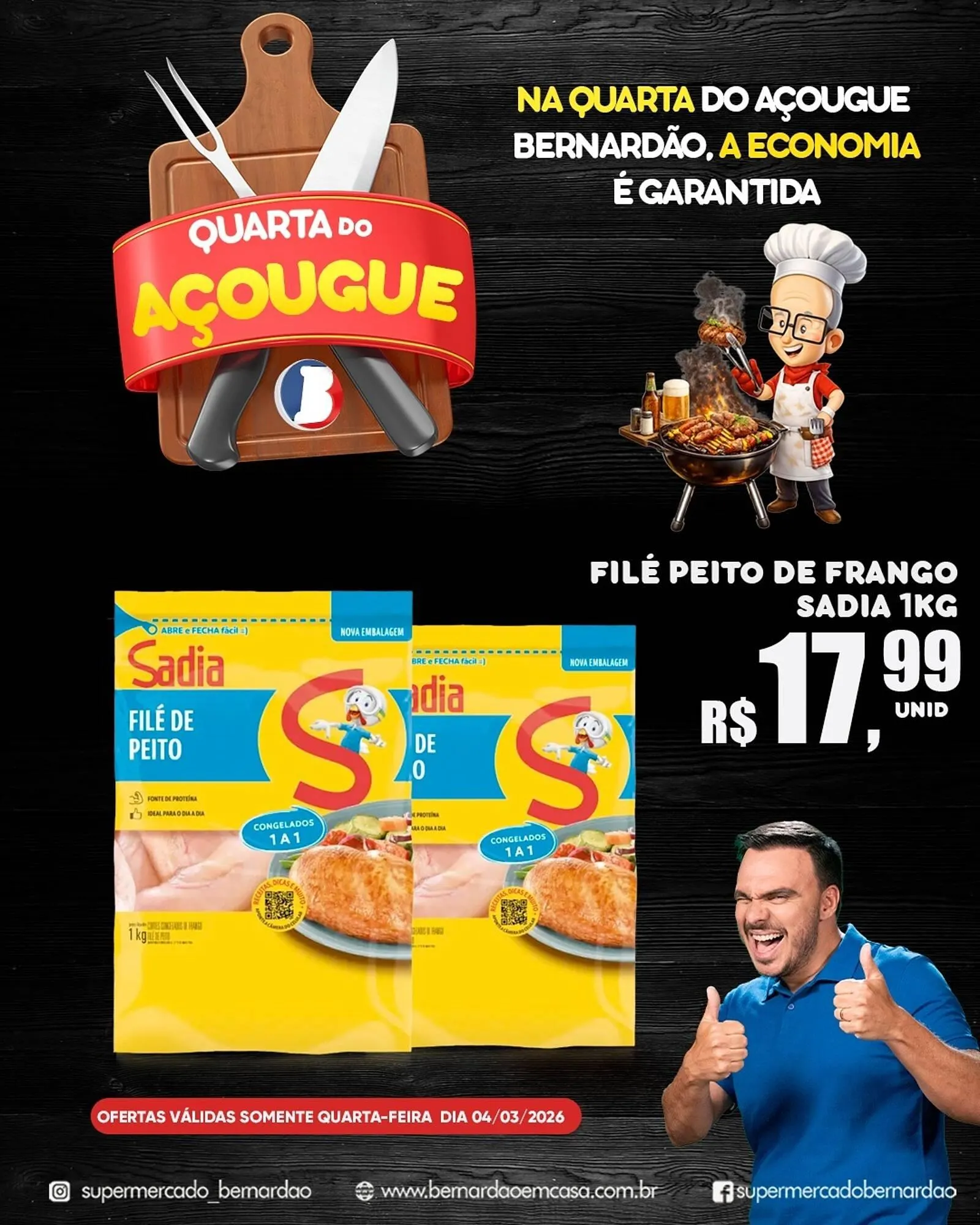 Encarte de Catálogo Supermercado Bernardão 4 de março até 4 de março 2026 - Pagina 1