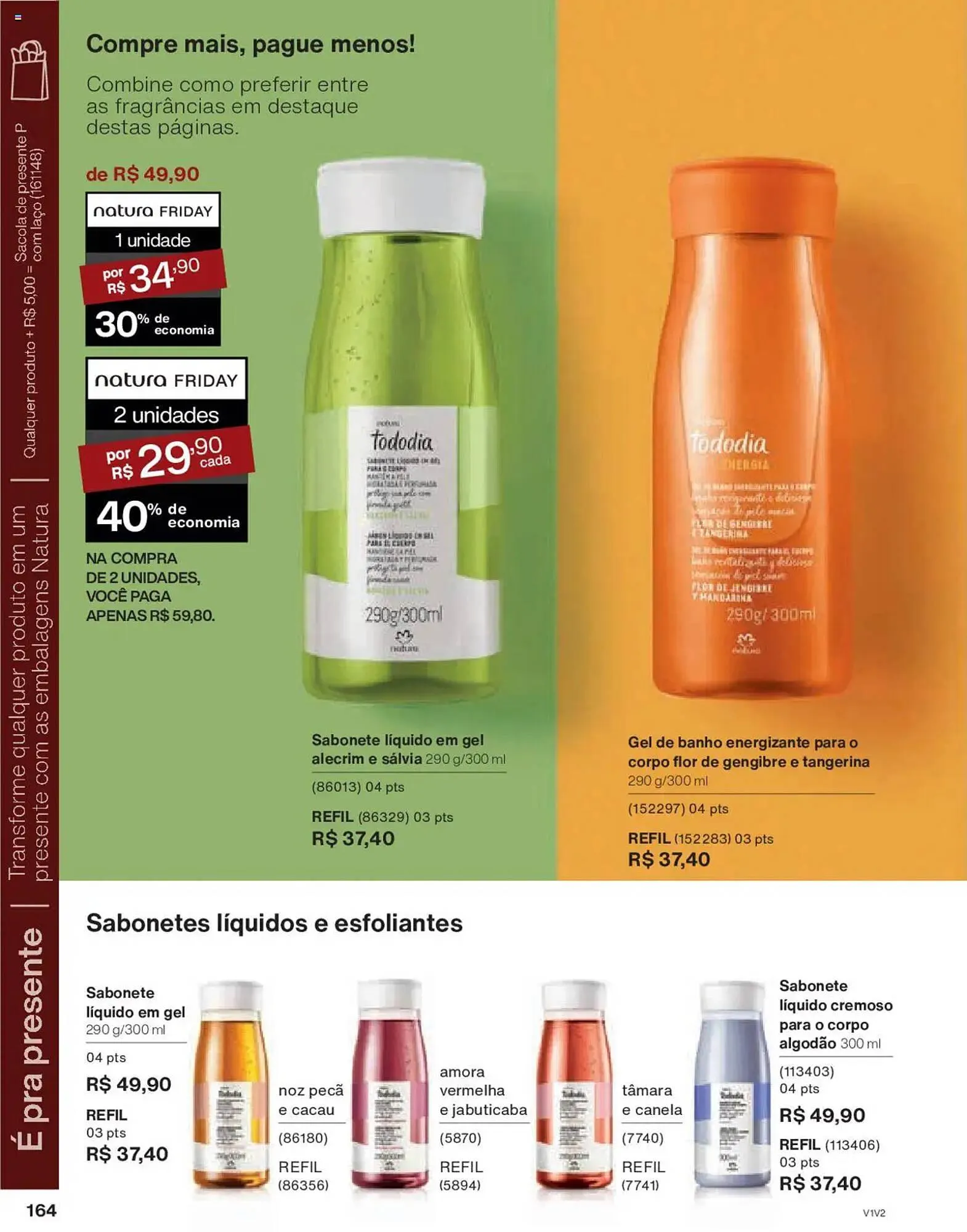 Encarte de Catálogo Natura 14 de outubro até 4 de novembro 2025 - Pagina 164