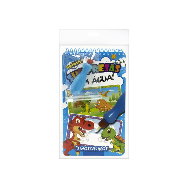 Livro Infantil Surpresas Com Água: Dinossauros - Todolivro