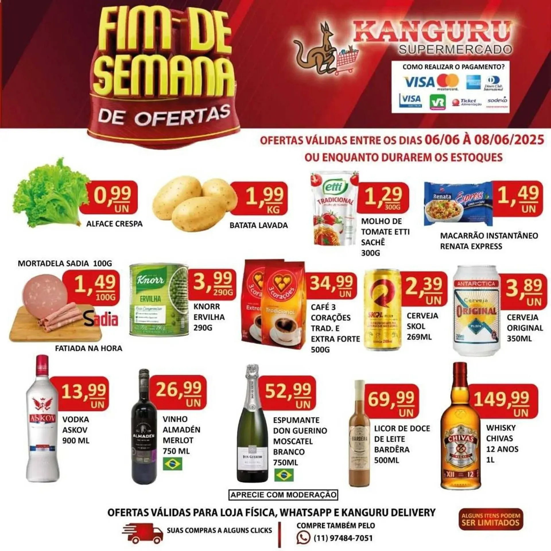 Encarte de Catálogo Kanguru Supermercado 6 de junho até 8 de junho 2026 - Pagina 1