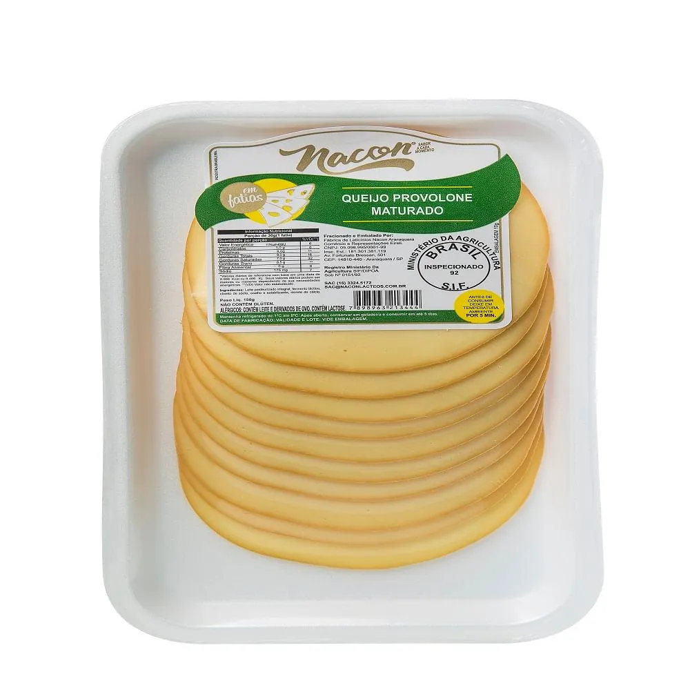 Queijo Provolone Nacon 150g Fatiado
