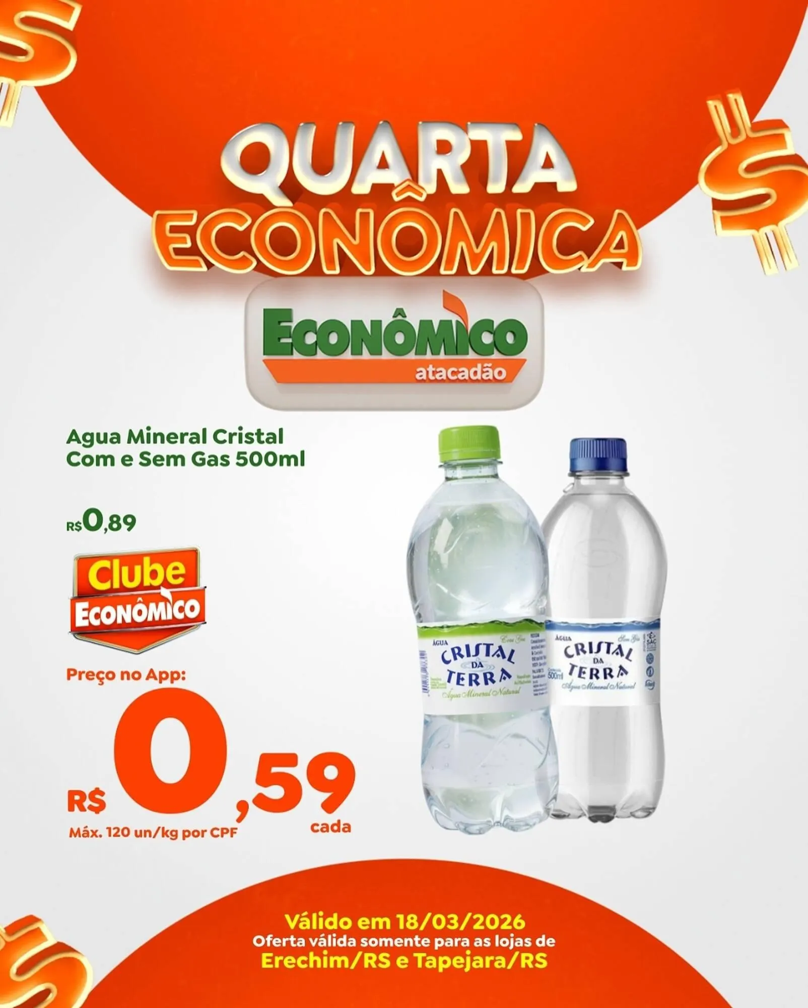 Encarte de Catálogo Econômico Atacadão 18 de março até 18 de março 2026 - Pagina 1